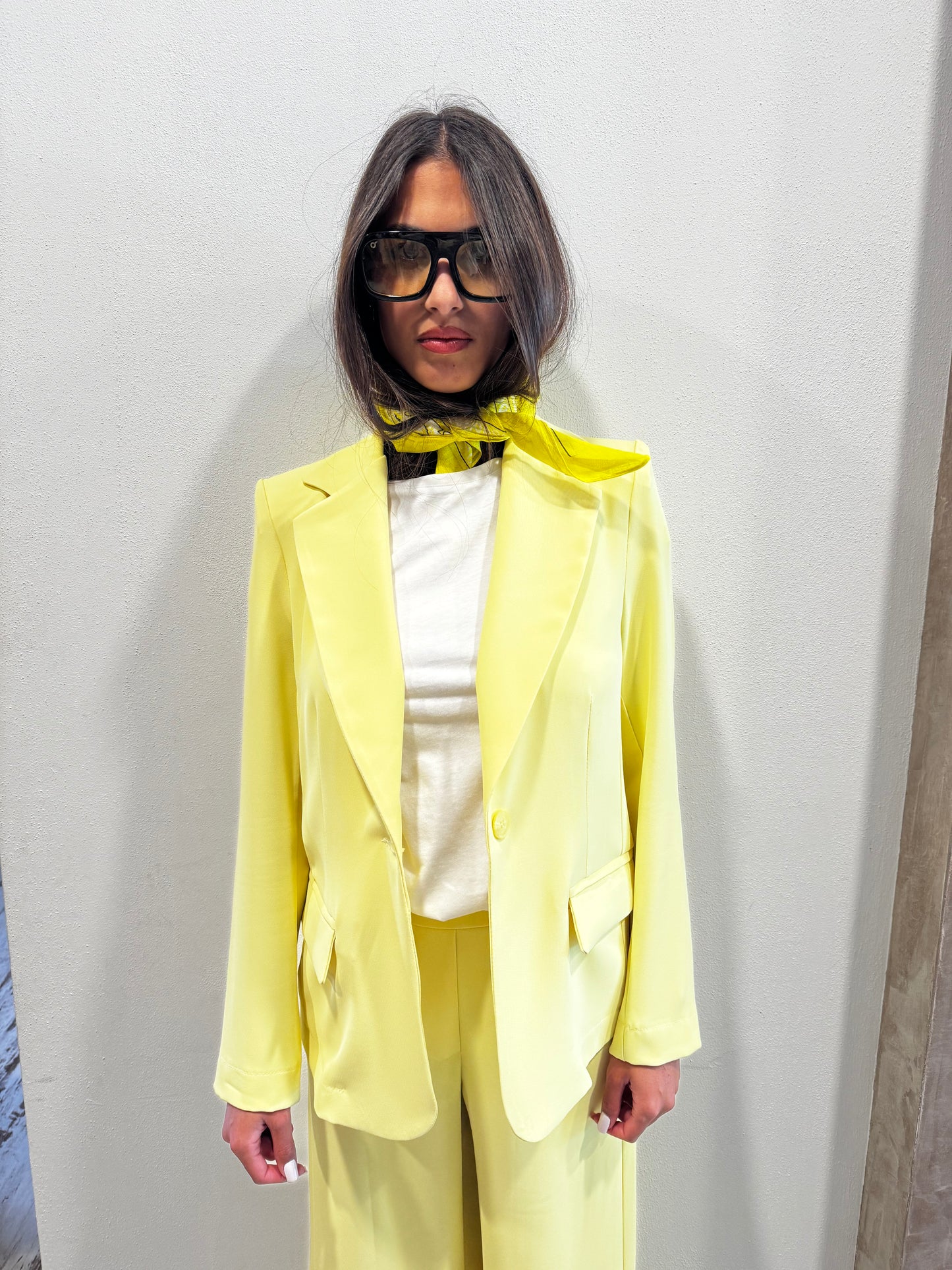 Completo giacca + pantalone Susy mix giallo