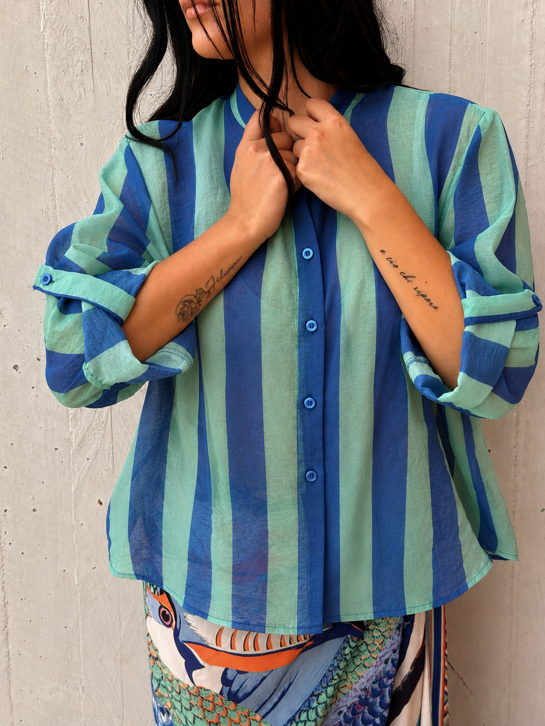 Camicia HaveOne The Island- Oceano