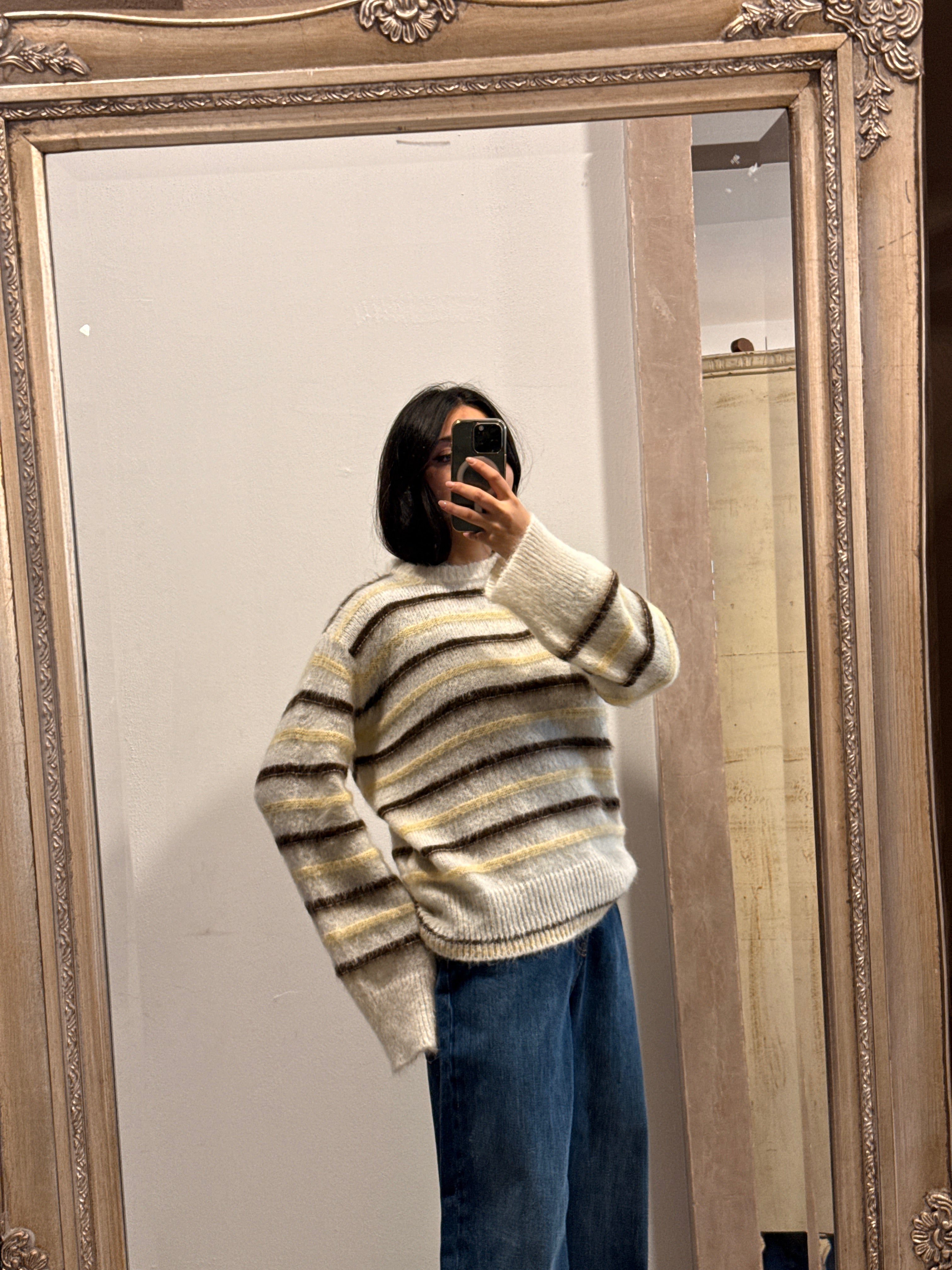 Vicolo – Pull riga mohair