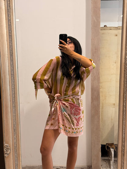 Camicia HaveOne The Island Righe Rosa