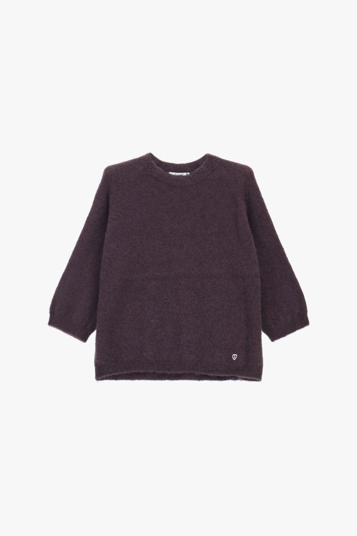 Pullover con maniche 3/4 e girocollo Please Moro