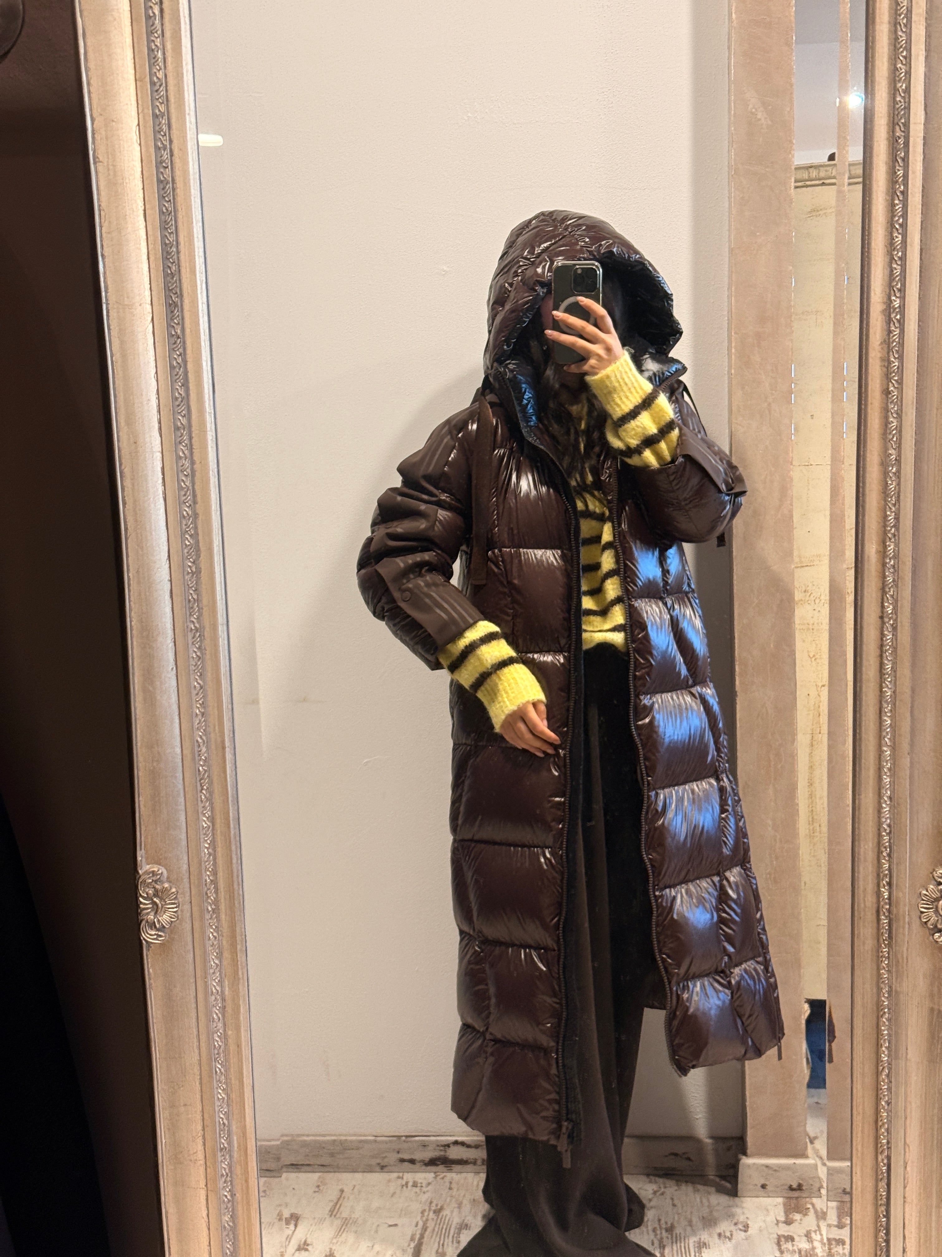 Piumino lungo imbottito Vicolo Moro