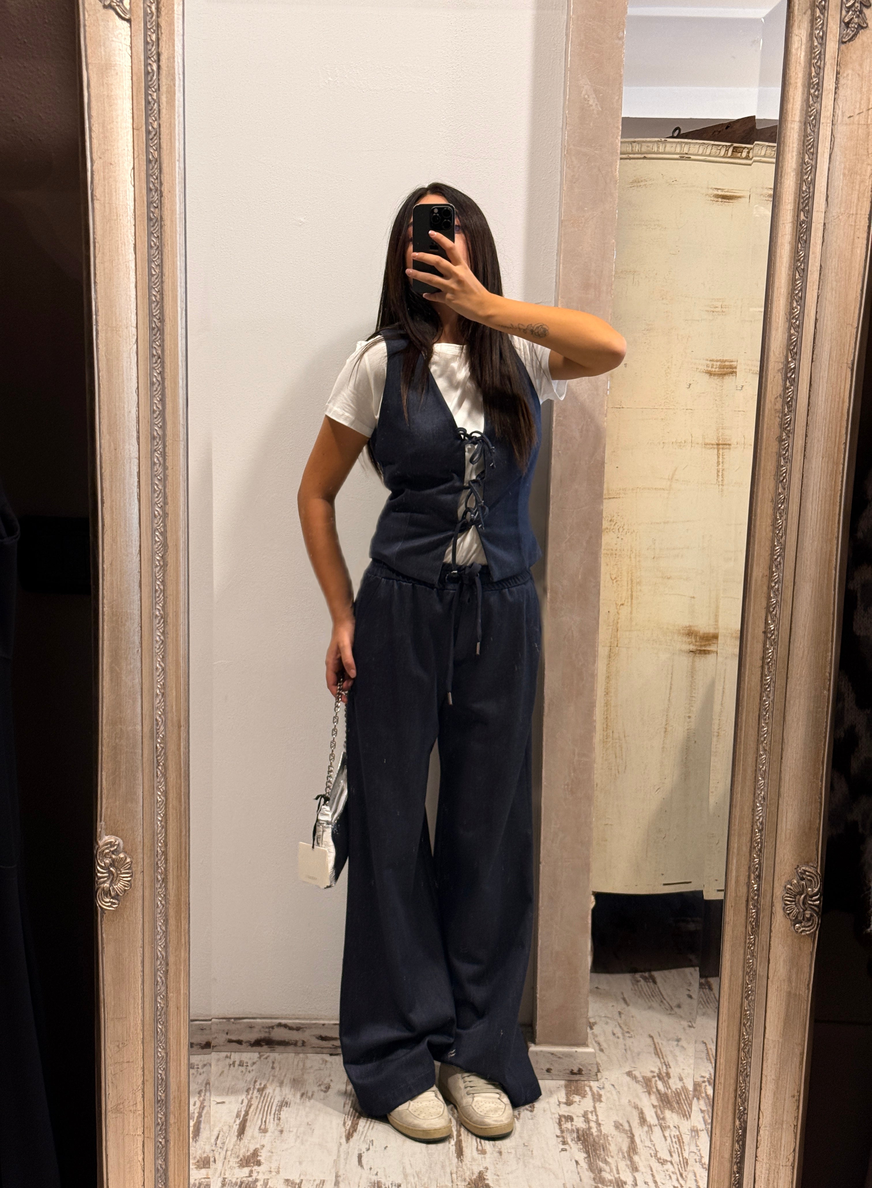 Pantalone effetto Denim -Please
