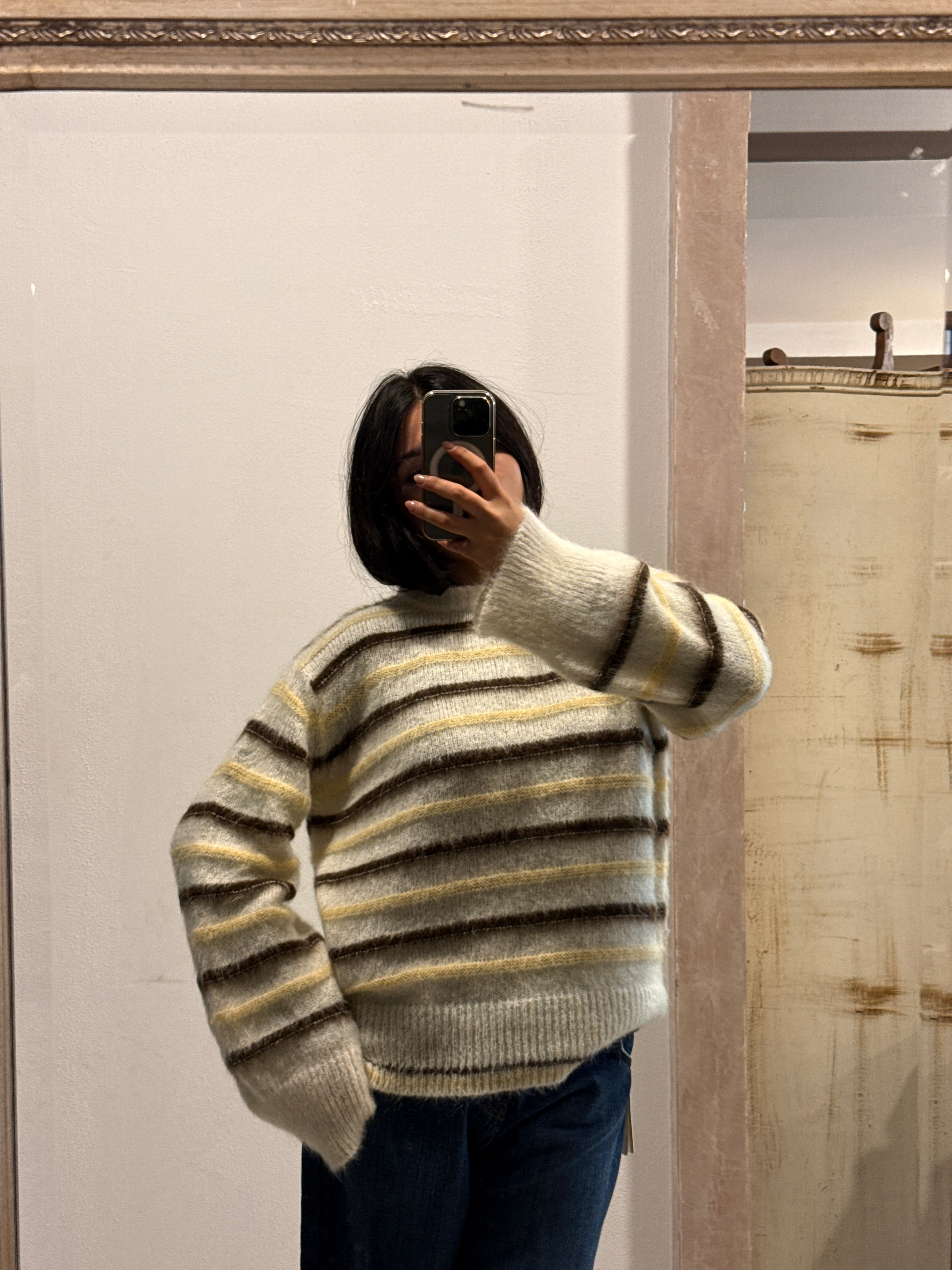 Vicolo – Pull riga mohair