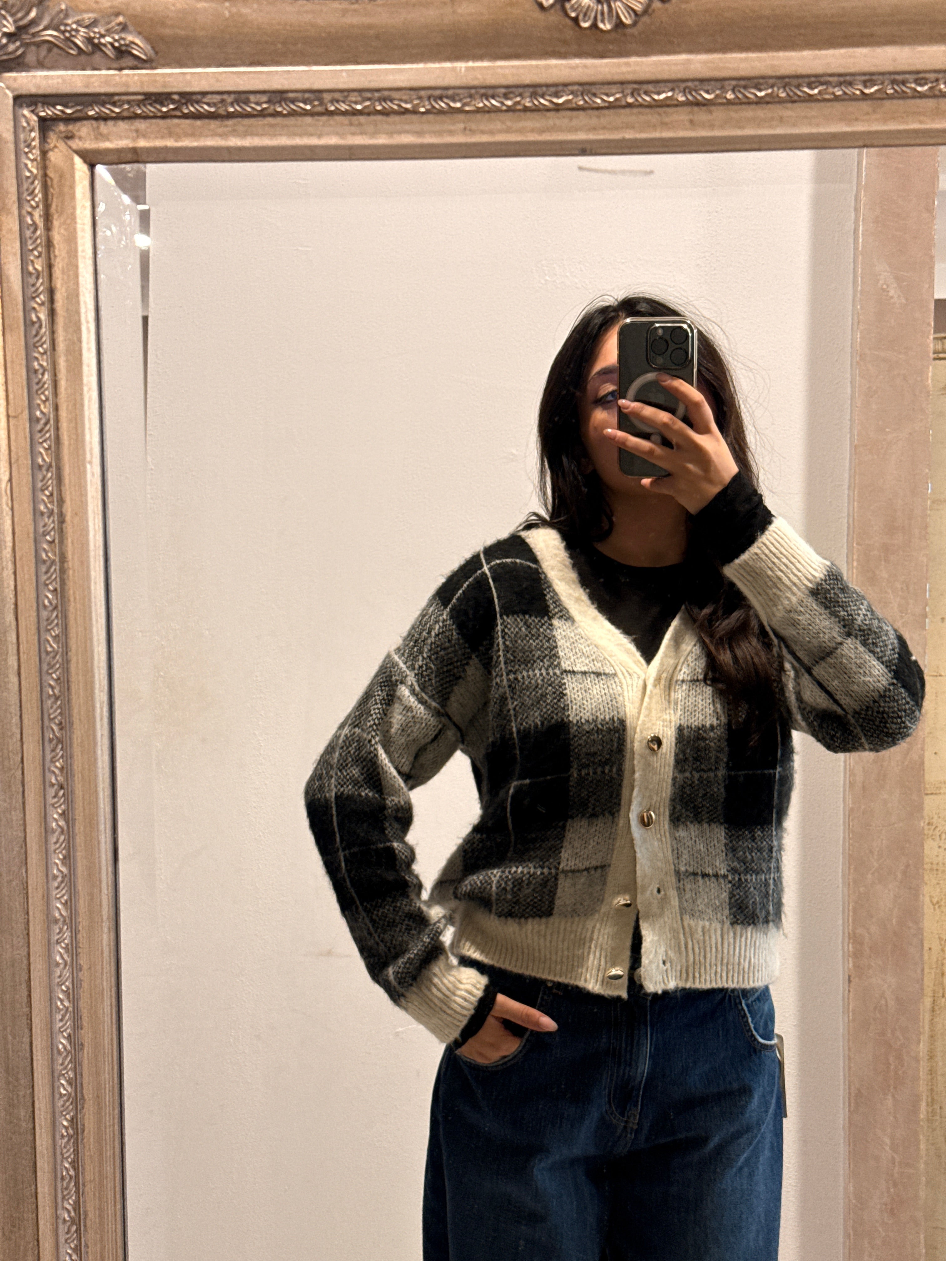 Vicolo - Cardigan Quadri