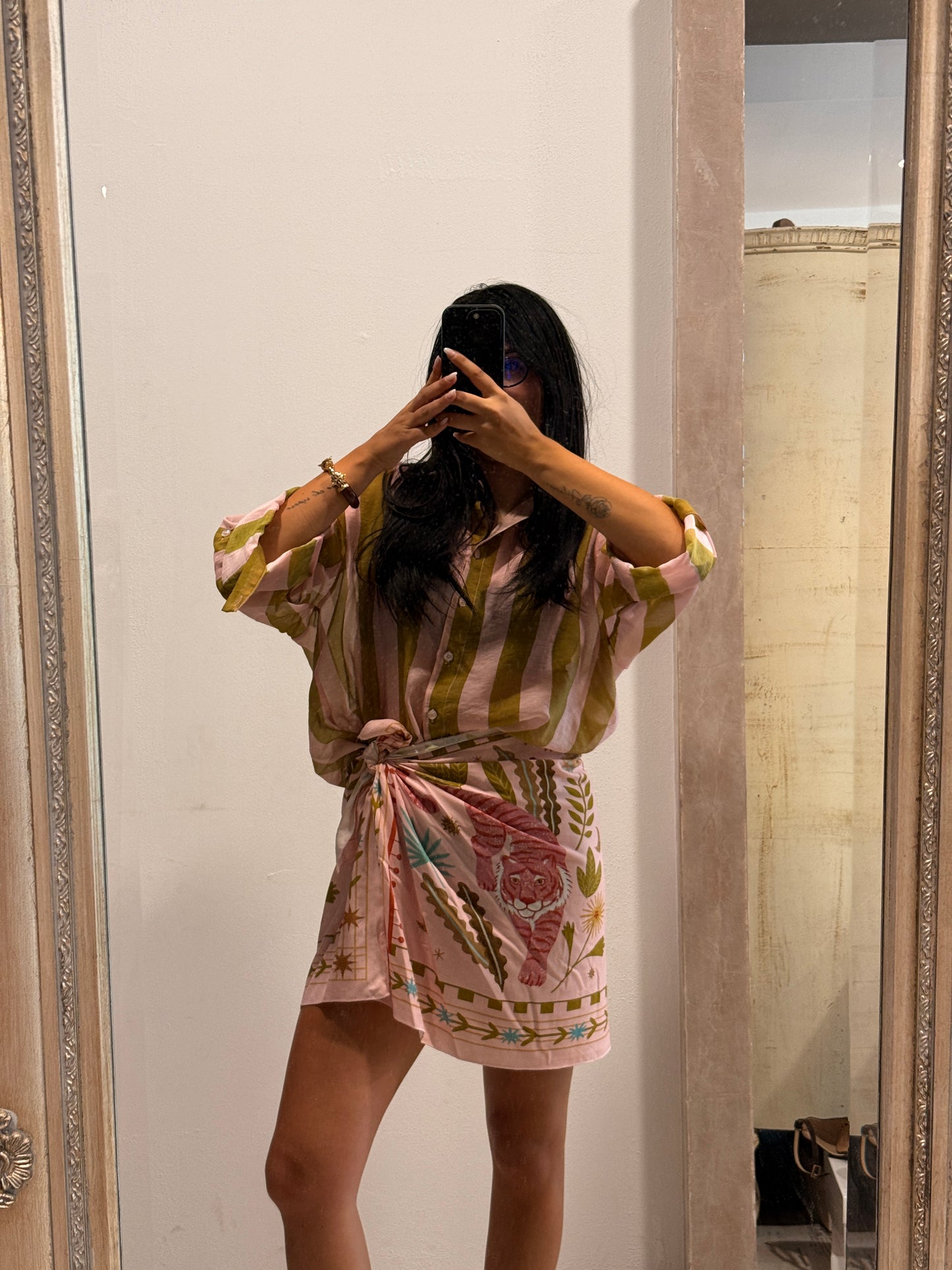 Camicia HaveOne The Island Righe Rosa