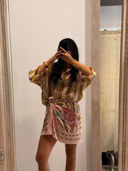 Camicia HaveOne The Island Righe Rosa