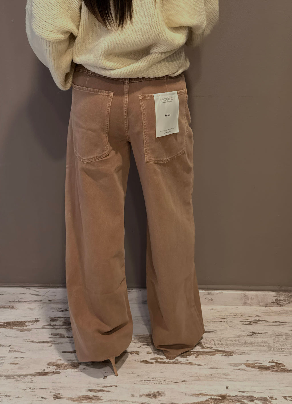 Jeans Mia biscotto baggy fit - Vicolo