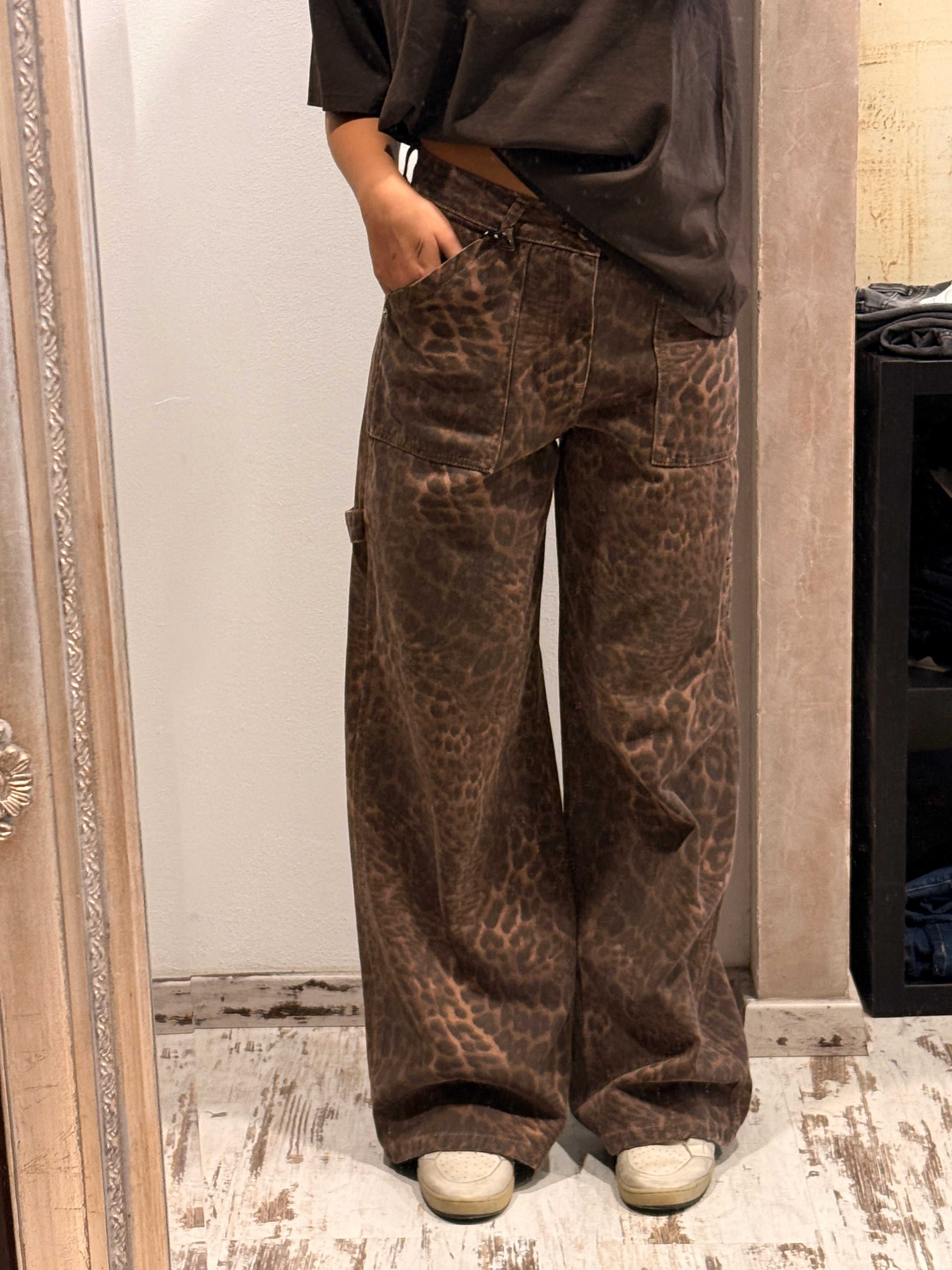 Jeans gamba larga modello Work maculato - HaveOne
