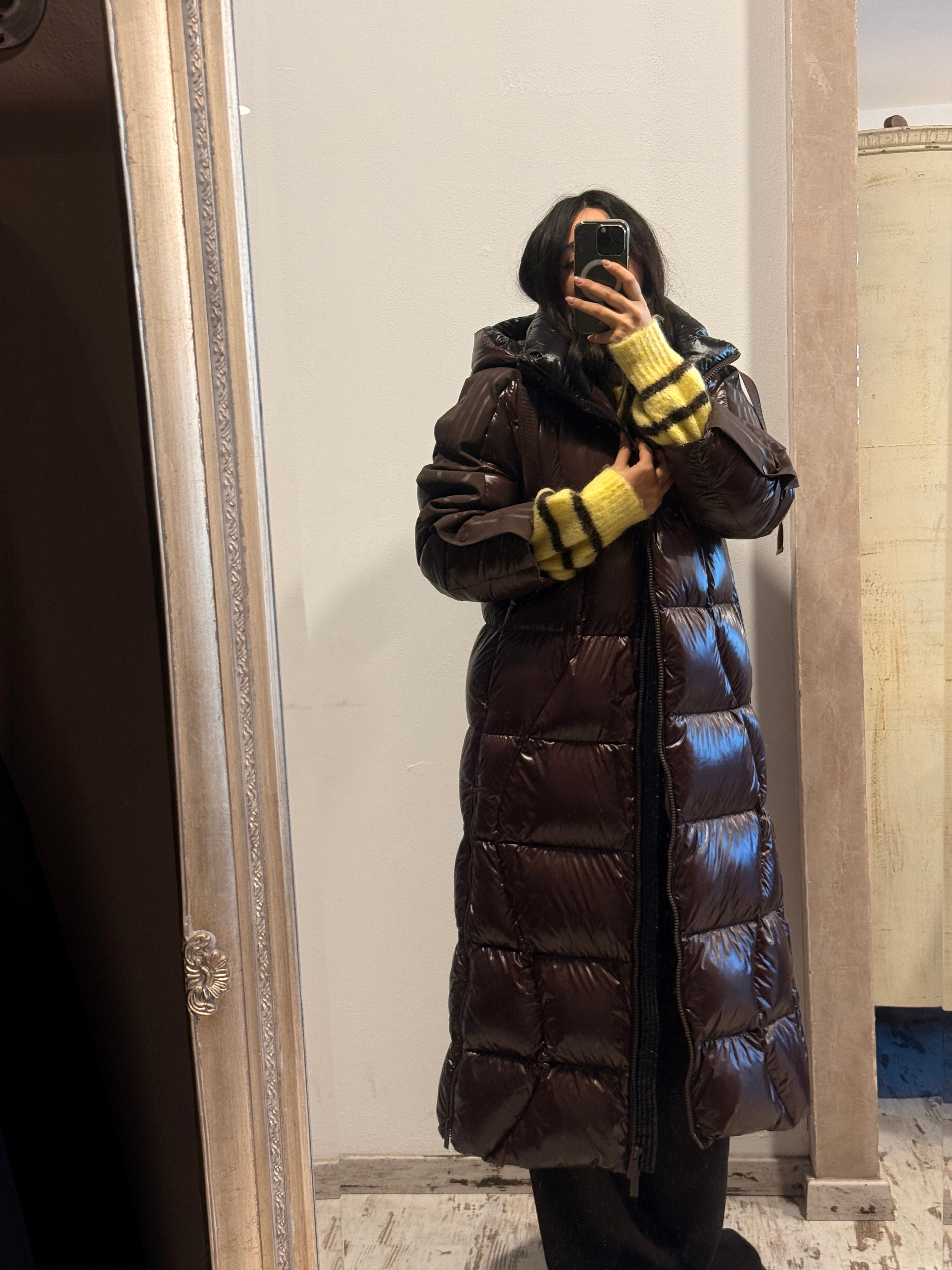 Piumino lungo imbottito Vicolo Moro