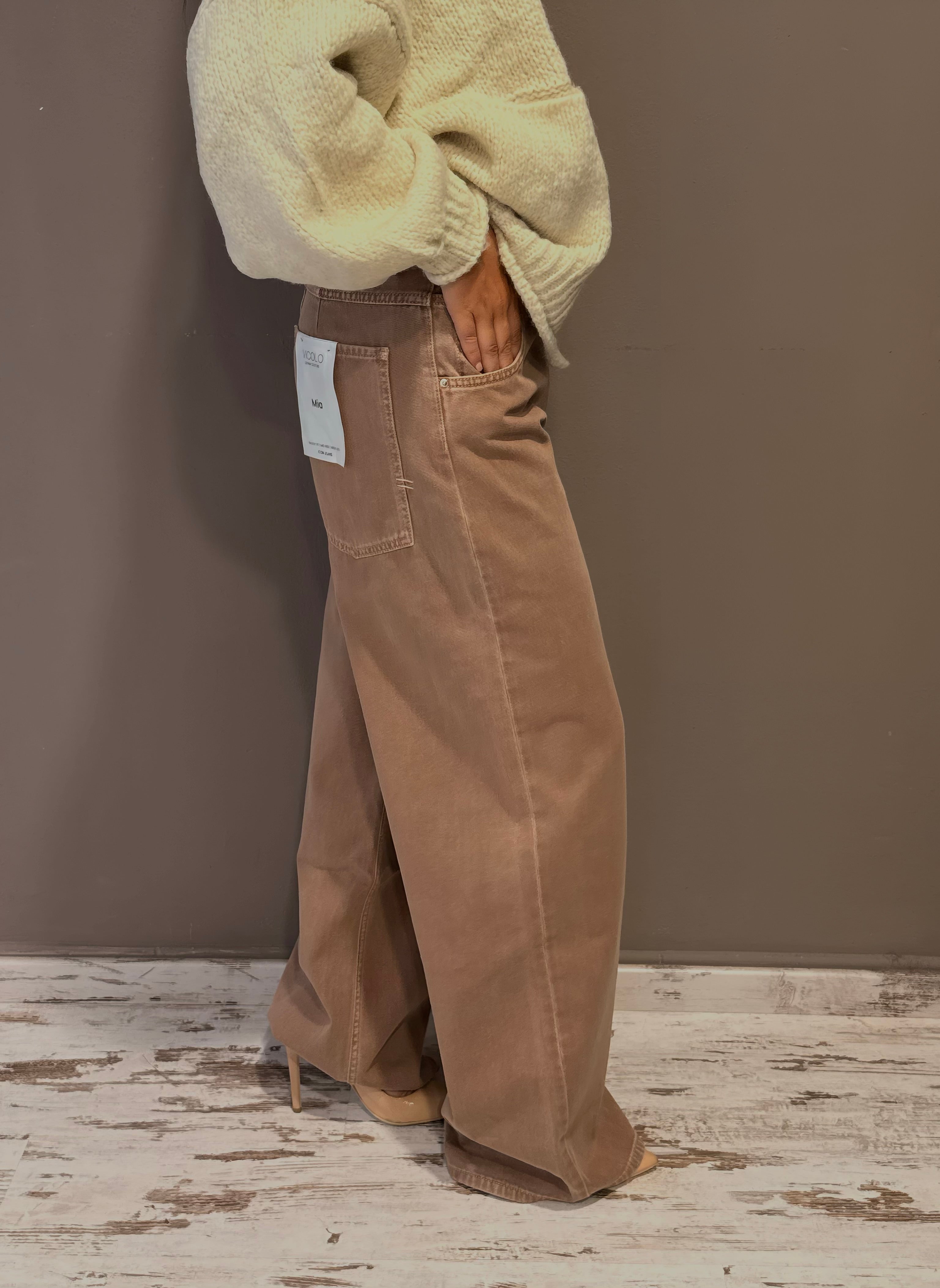Jeans Mia biscotto baggy fit - Vicolo