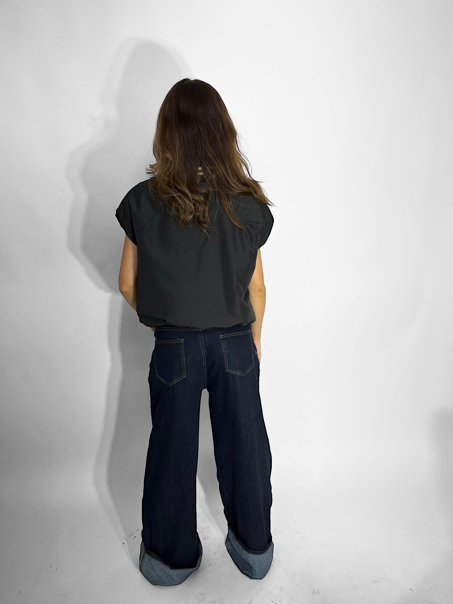 Jeans Palazzo con piegone