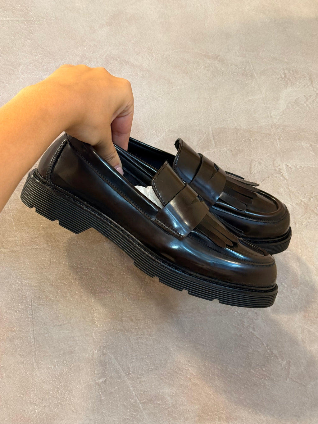 Mocassino moro con frange – Ovyè