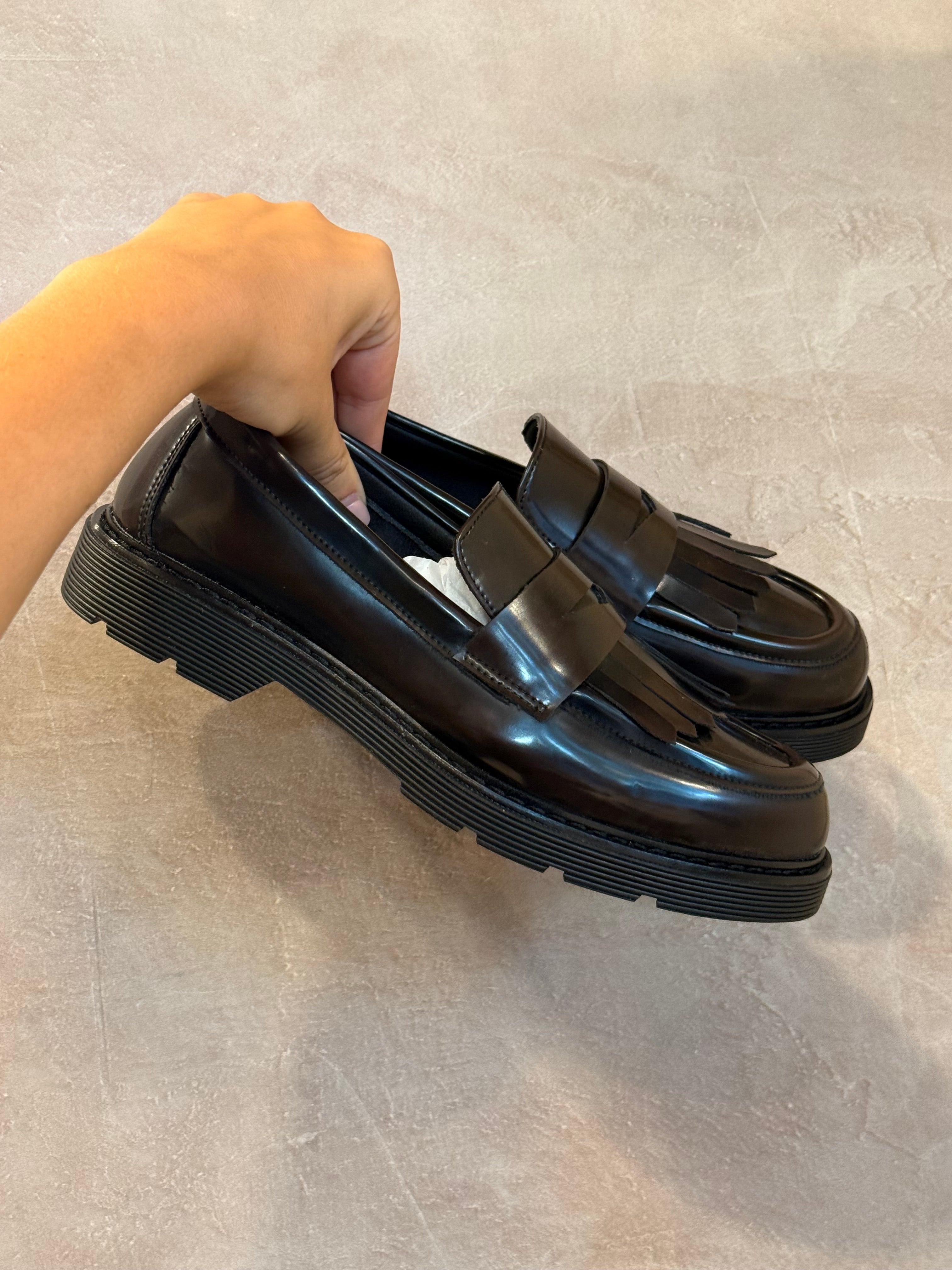 Mocassino moro con frange – Ovyè