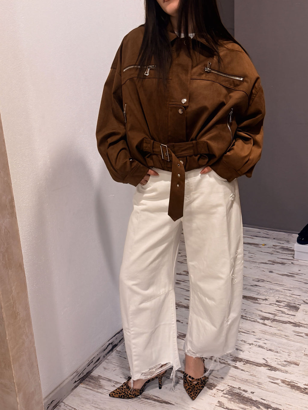 Jeans Cecil a Ovetto Bianco Vicolo