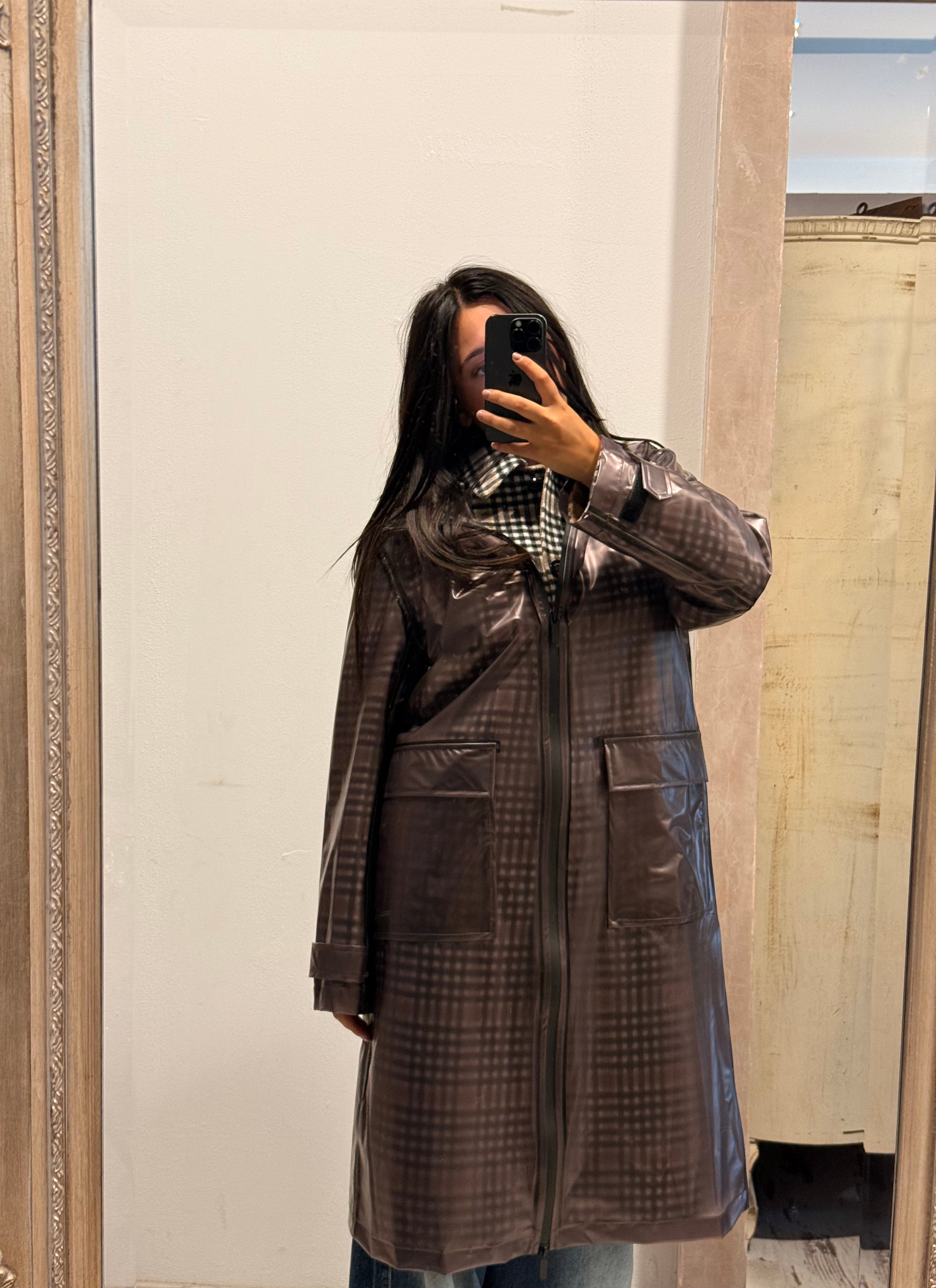 Cappotto 2 in 1 Vicolo Donna – Con Impermeabile Rimovibile a Quadri