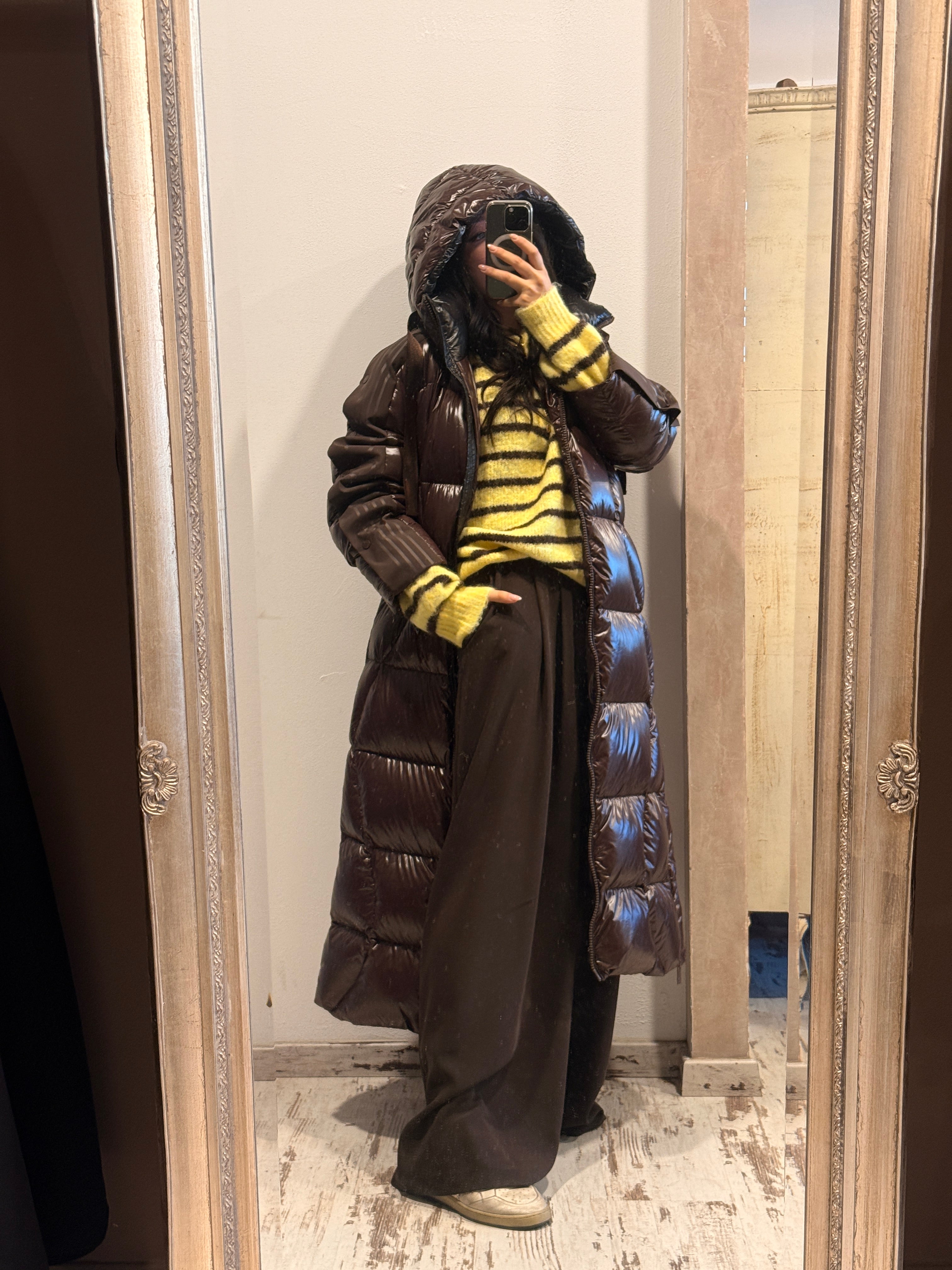 Piumino lungo imbottito Vicolo Moro