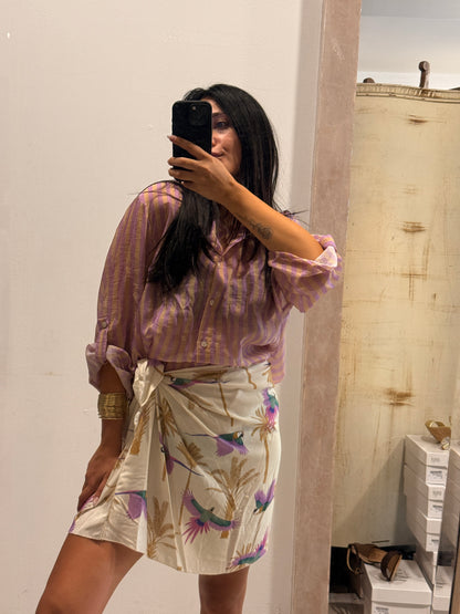 Camicia HaveOne The Island Righe- Lilla