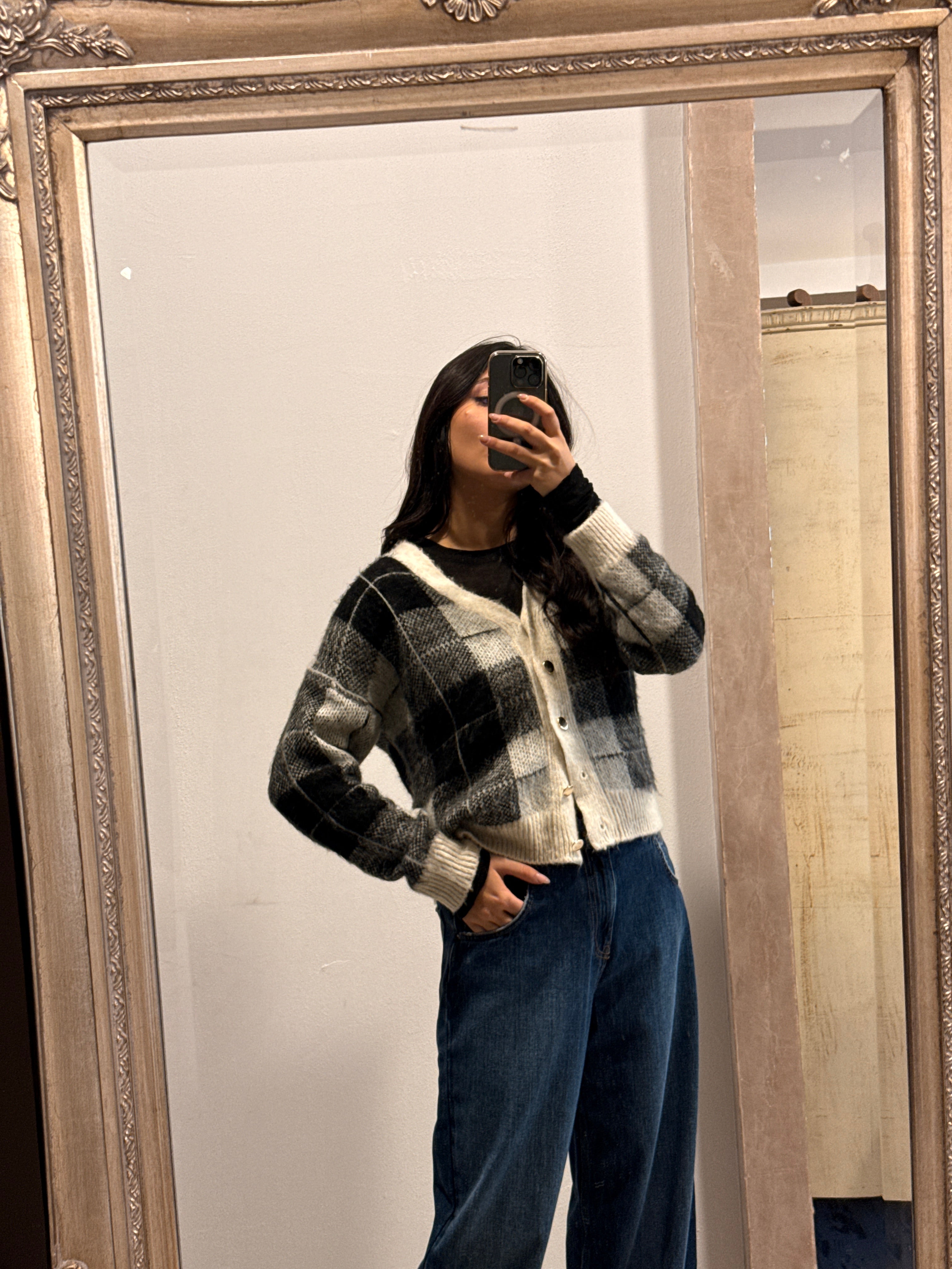 Vicolo - Cardigan Quadri