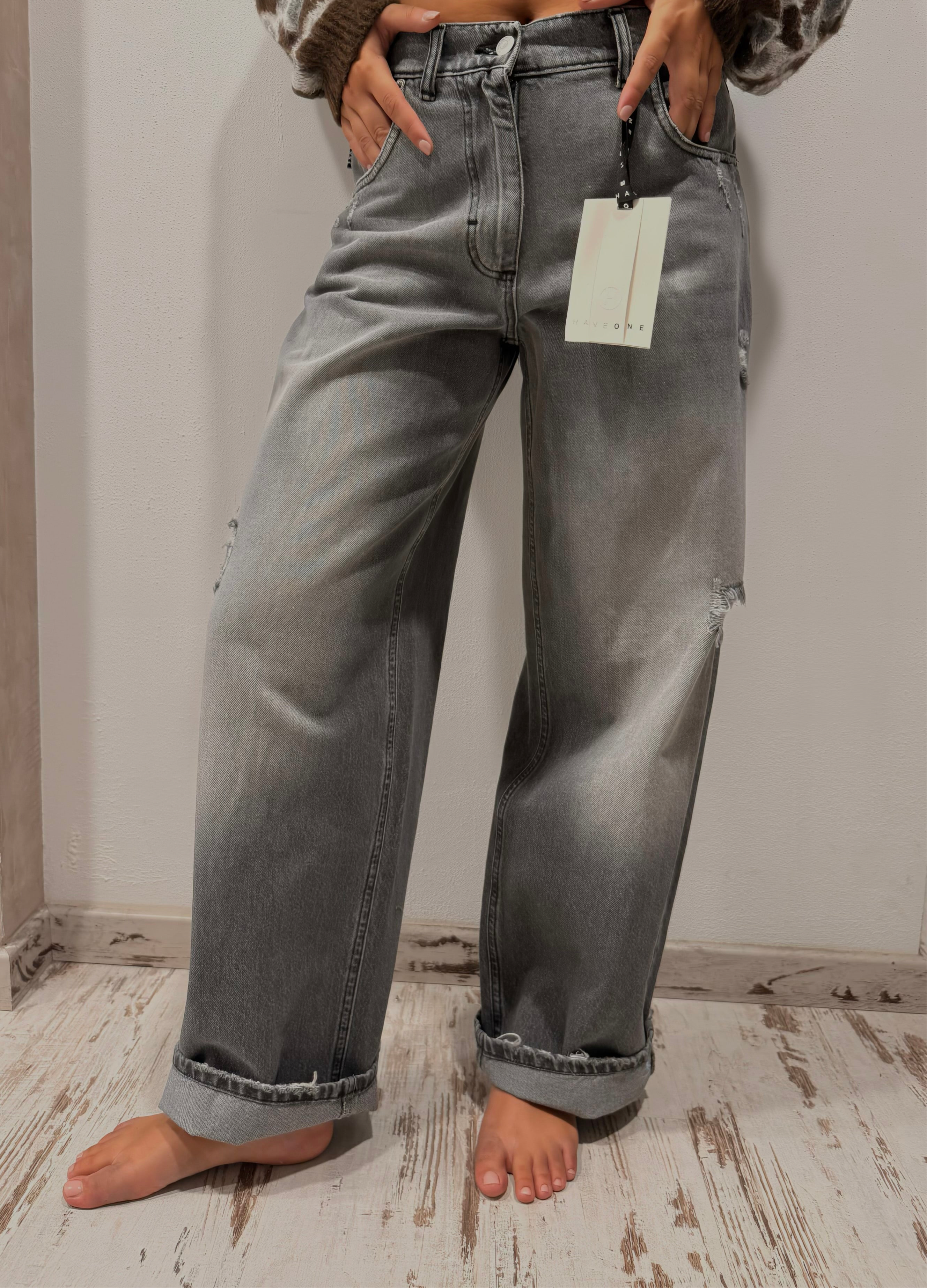 Jeans Bella denim grigio - HaveOne