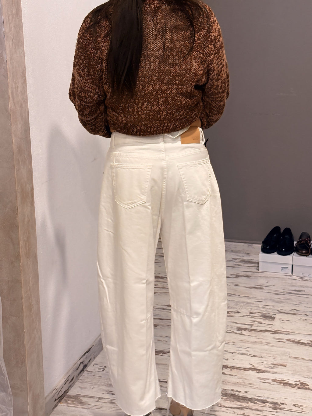 Jeans Cecil a Ovetto Bianco Vicolo