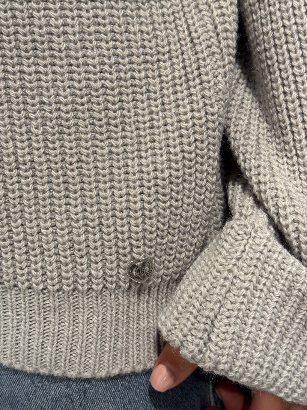 Maglione girocollo Please Grigio