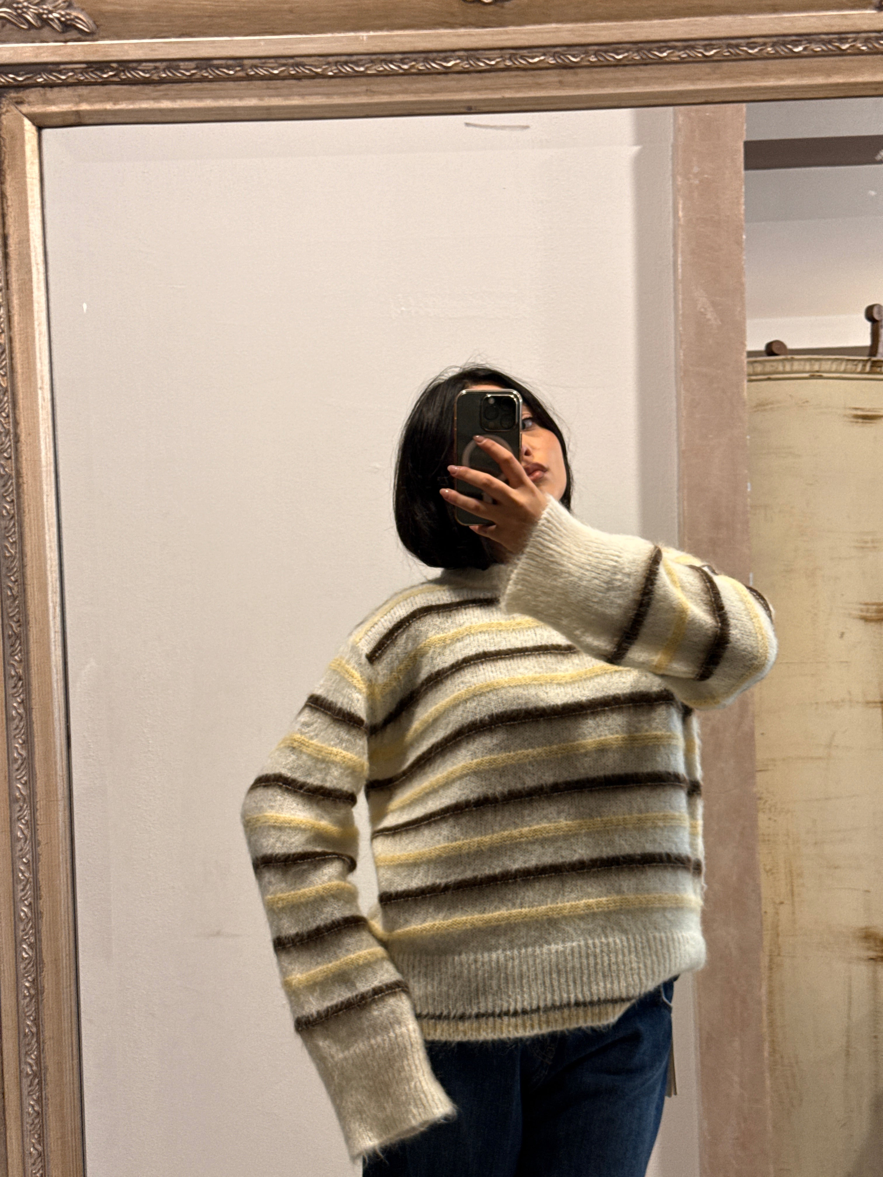 Vicolo – Pull riga mohair