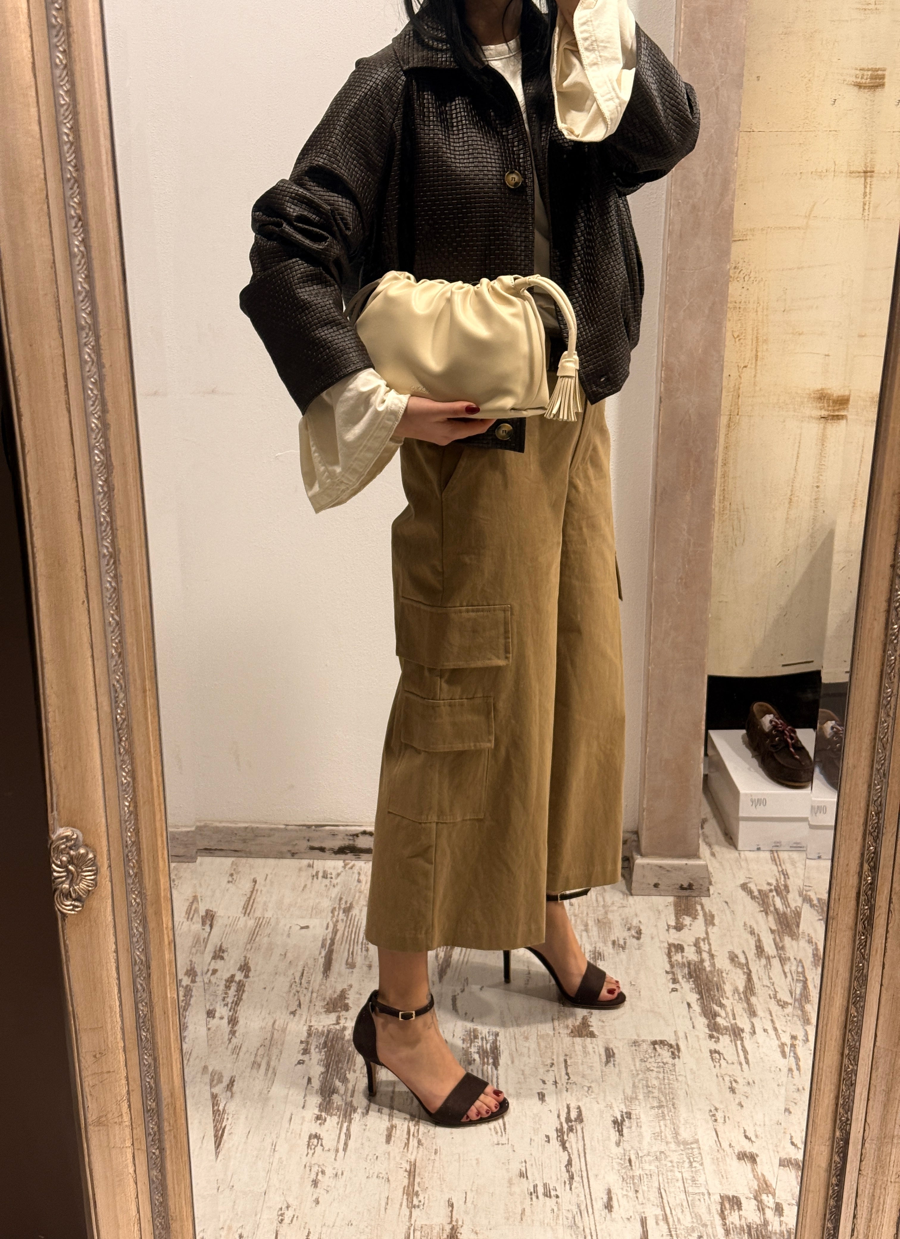 Bermuda cargo Vicolo cammello con maxi tasche