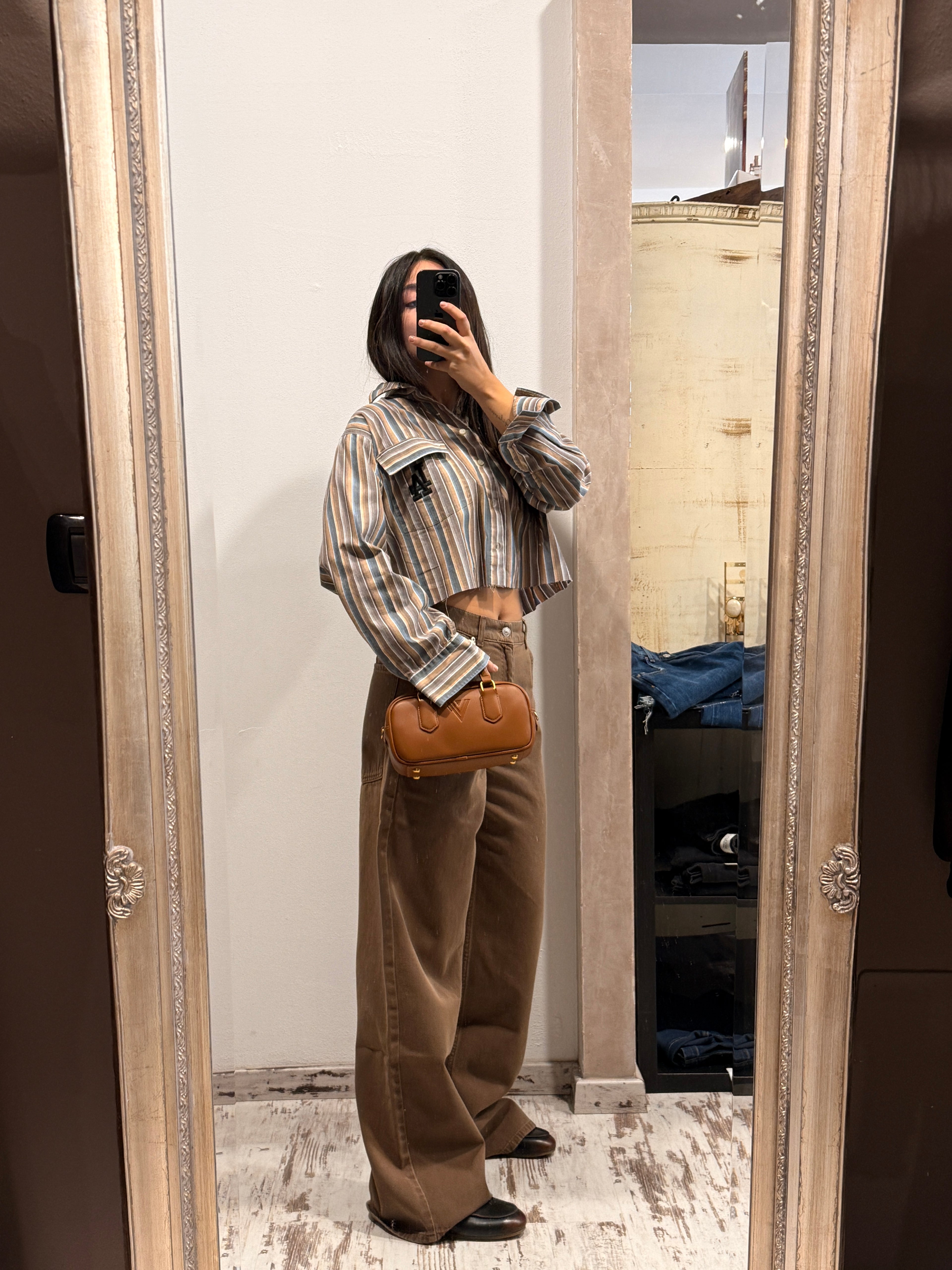 Jeans Mia vicolo color cammello baggy fit