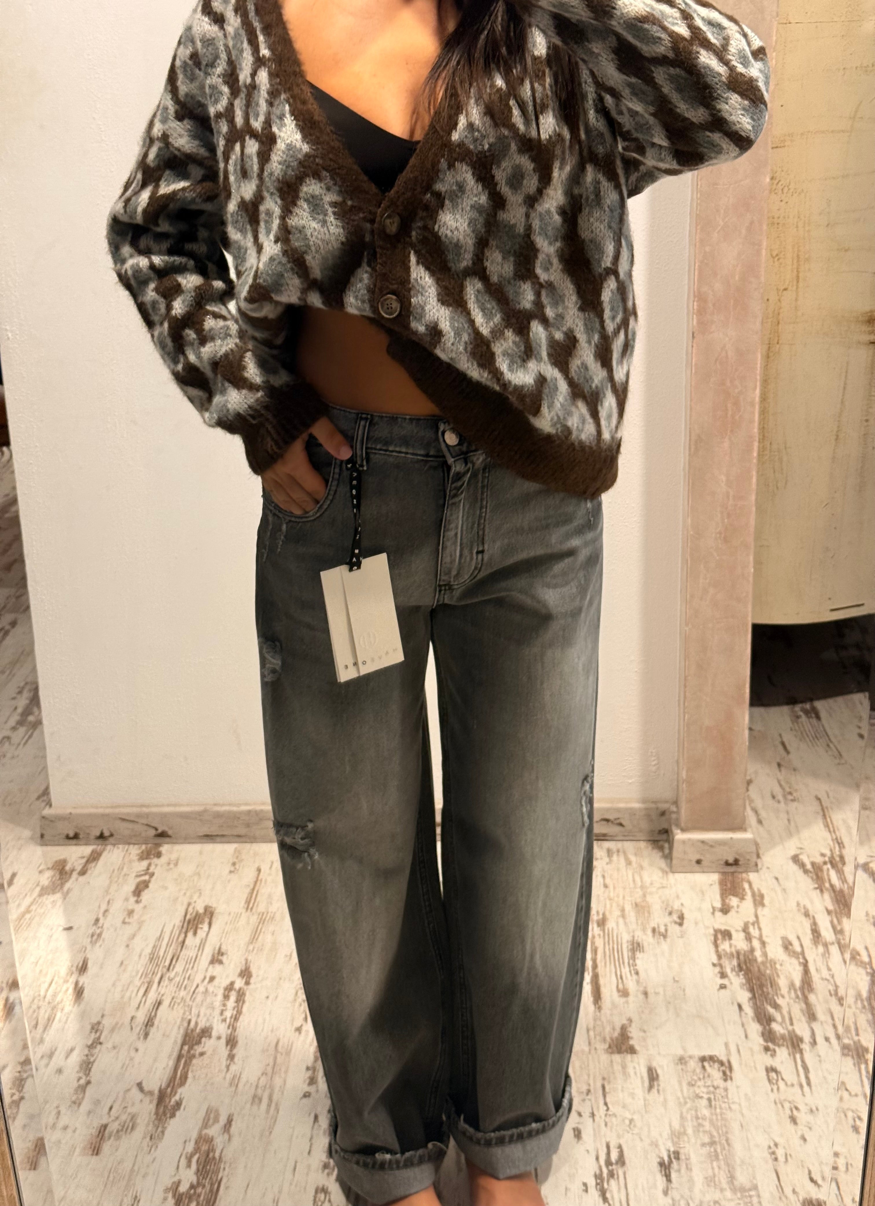 Jeans Bella denim grigio - HaveOne