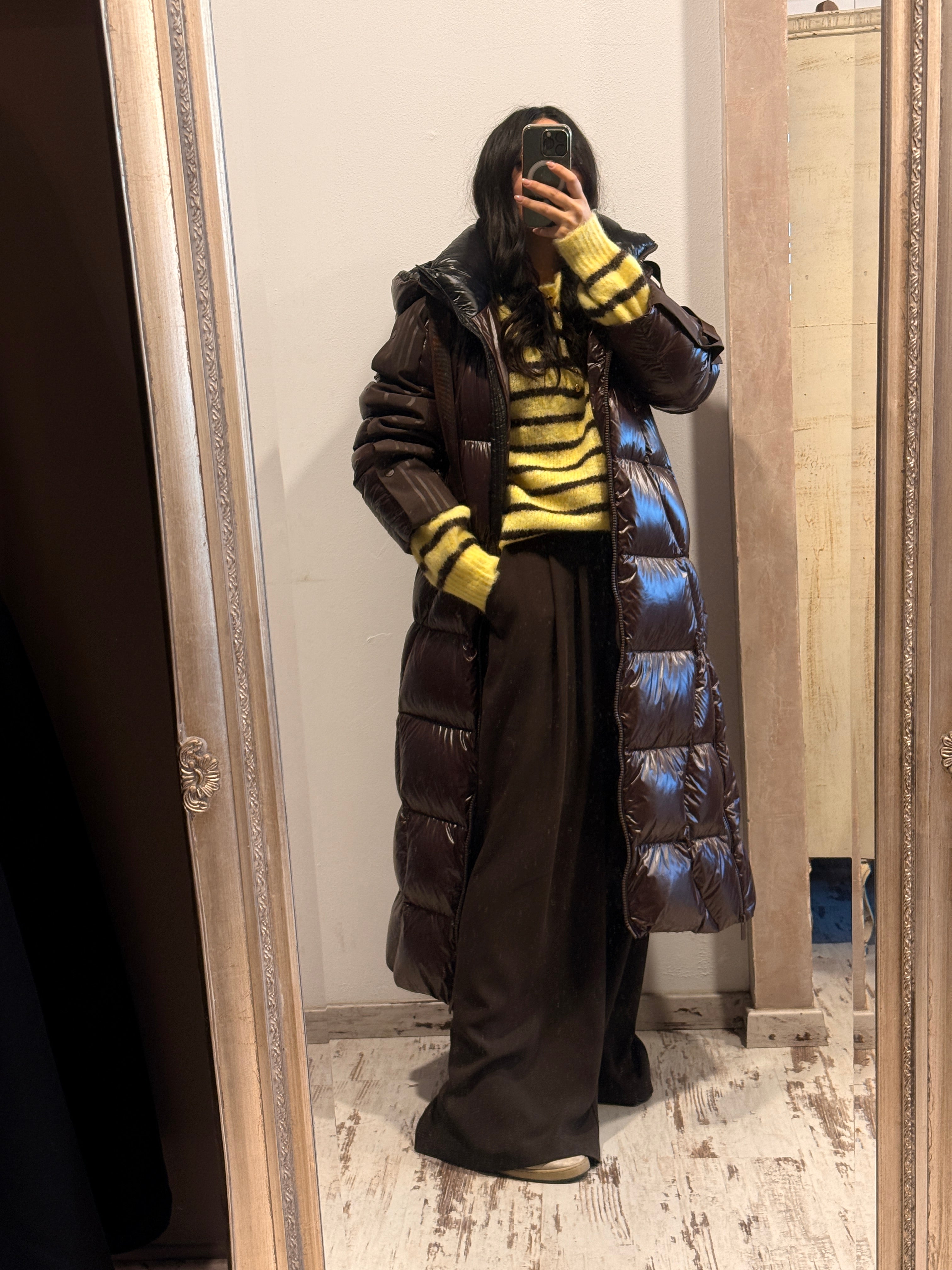 Piumino lungo imbottito Vicolo Moro