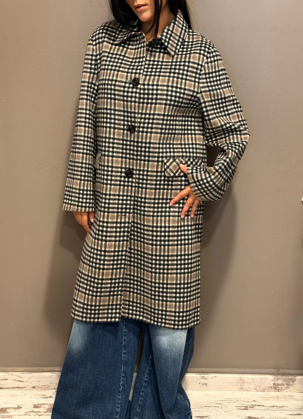 Cappotto 2 in 1 Vicolo Donna – Con Impermeabile Rimovibile a Quadri