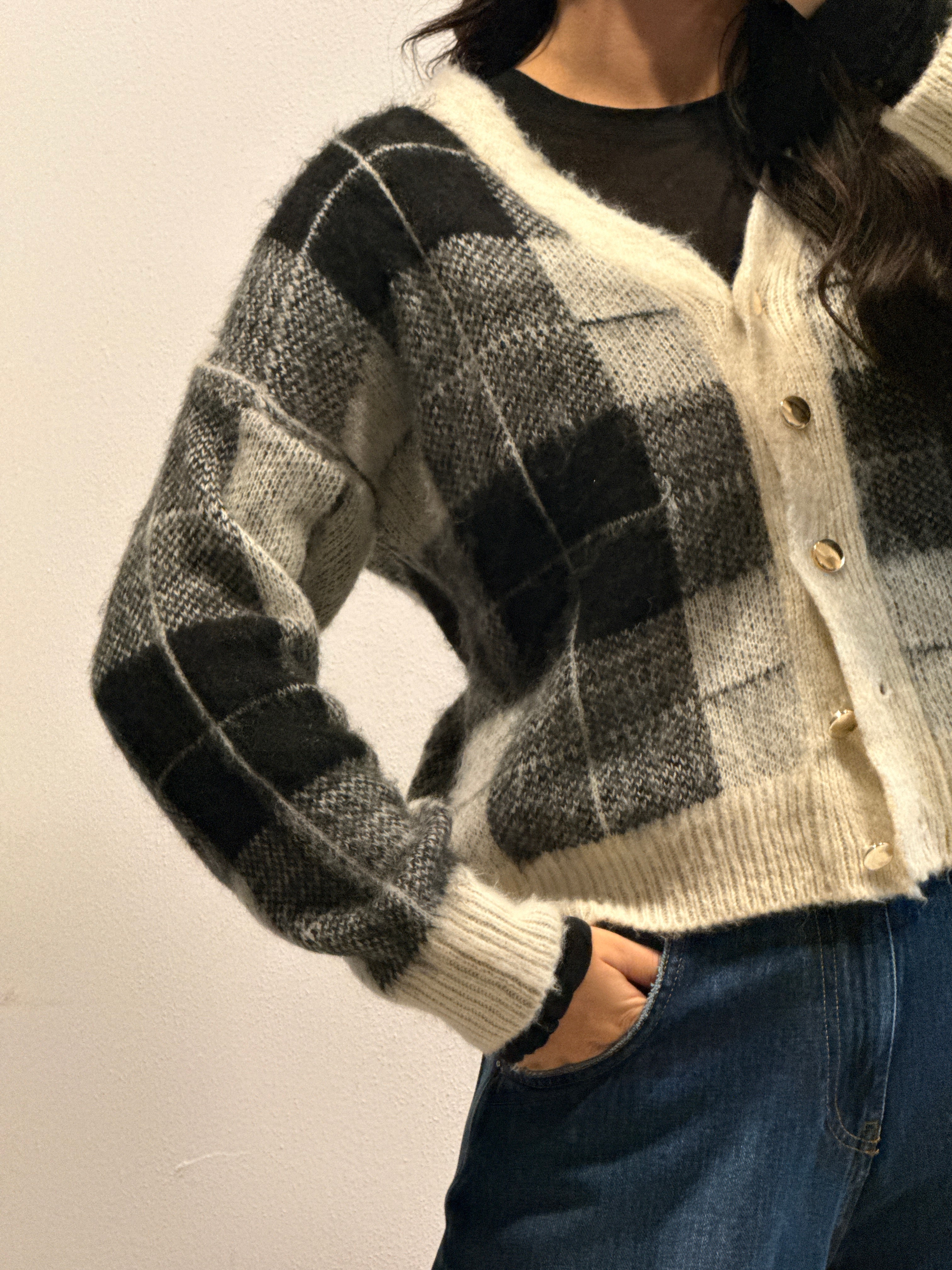 Vicolo - Cardigan Quadri