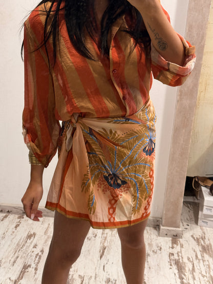 Camicia HaveOne The Island Righe-Corallo