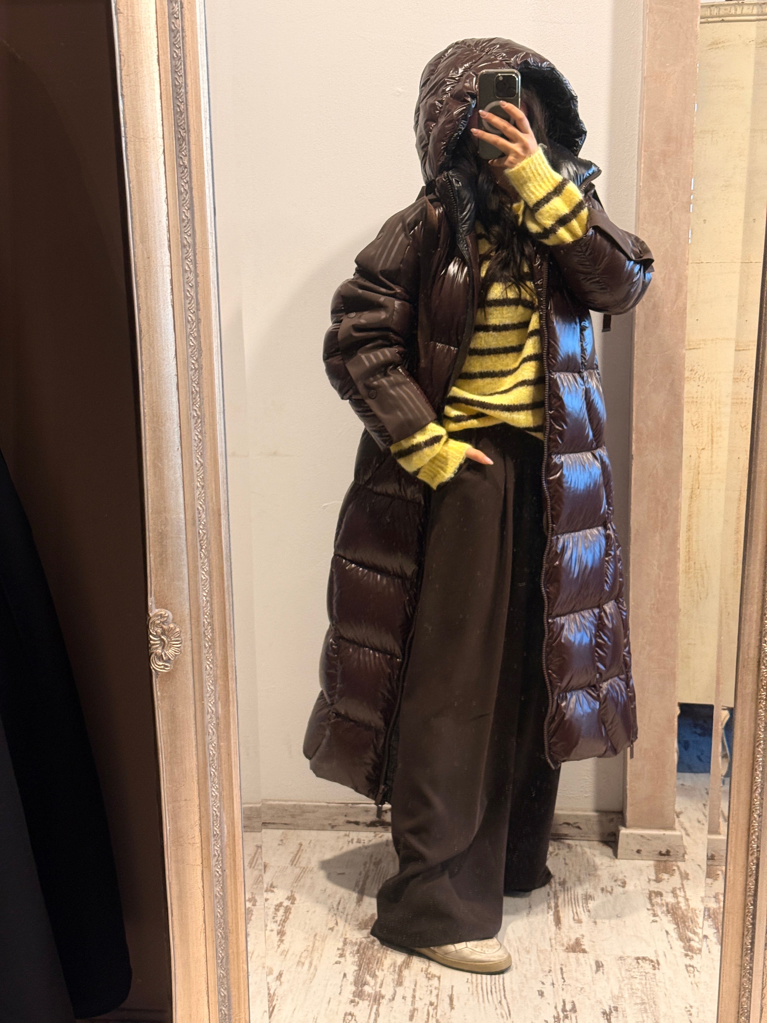 Piumino lungo imbottito Vicolo Moro