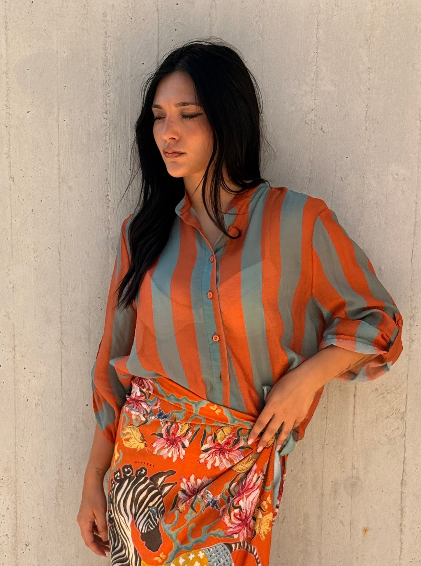 Camicia HaveOne The Island- Terracotta