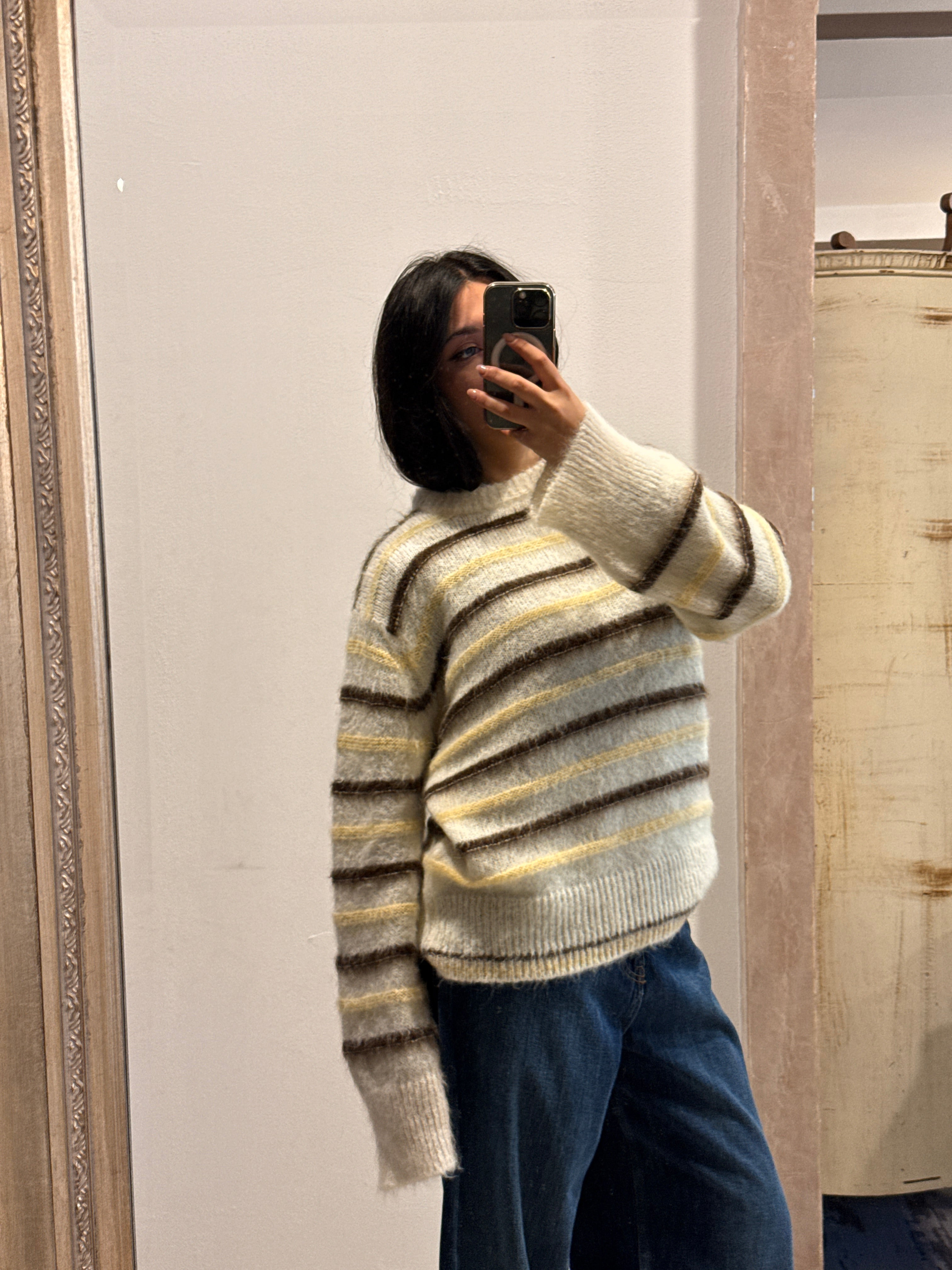 Vicolo – Pull riga mohair