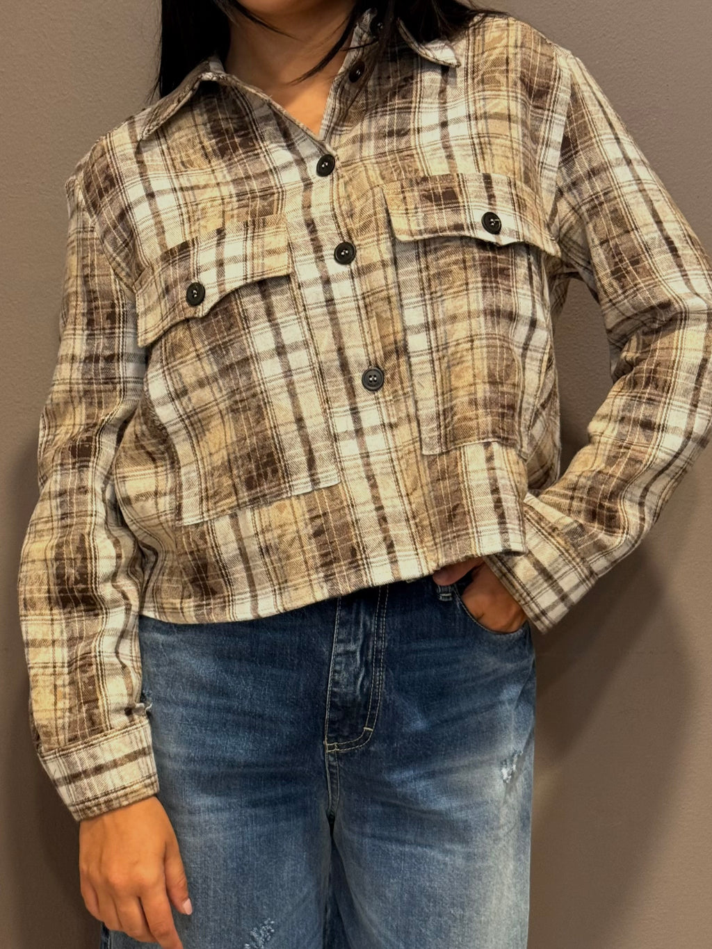 Camicia a Quadri Cropped Please