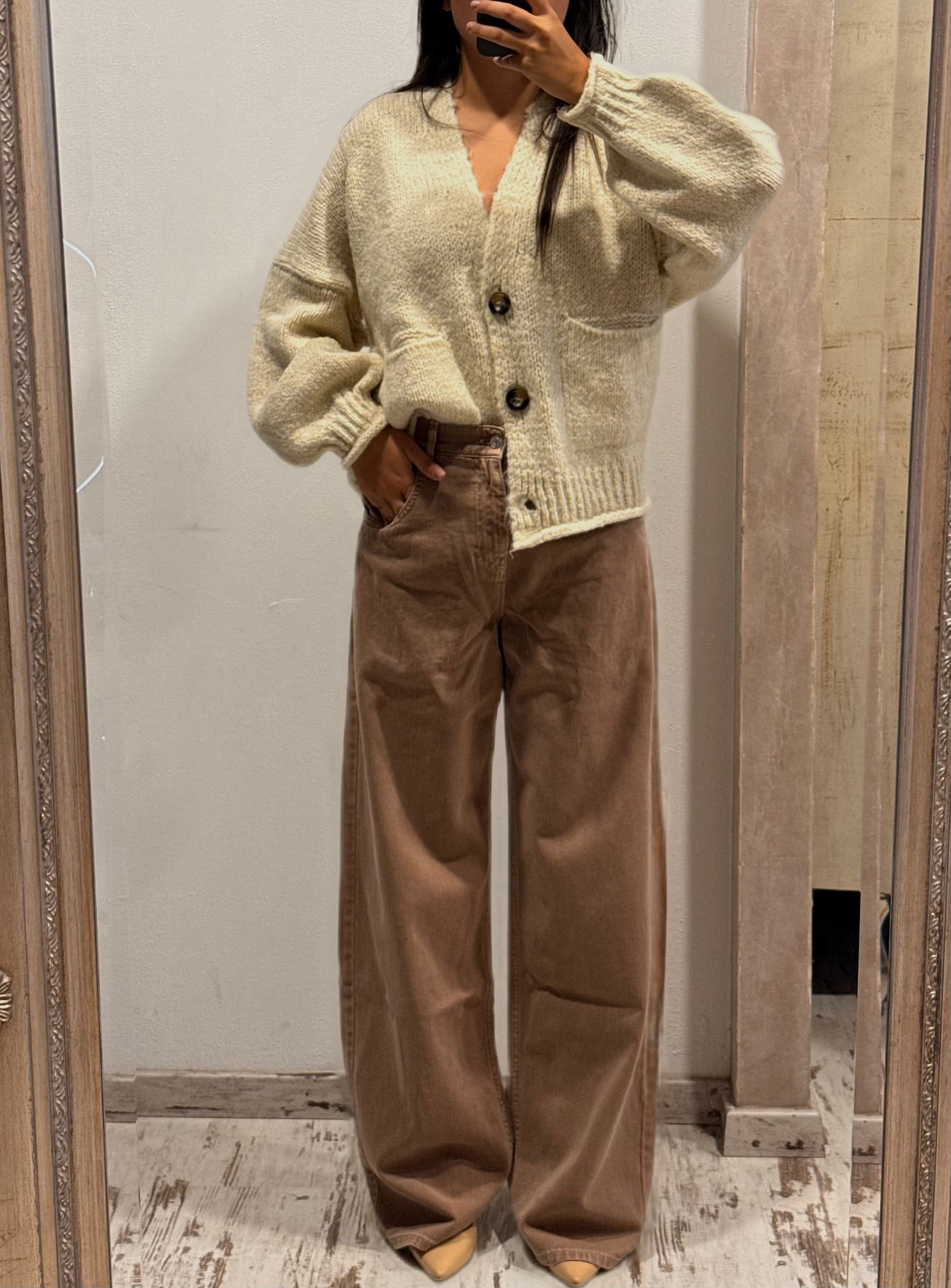 Jeans Mia biscotto baggy fit - Vicolo