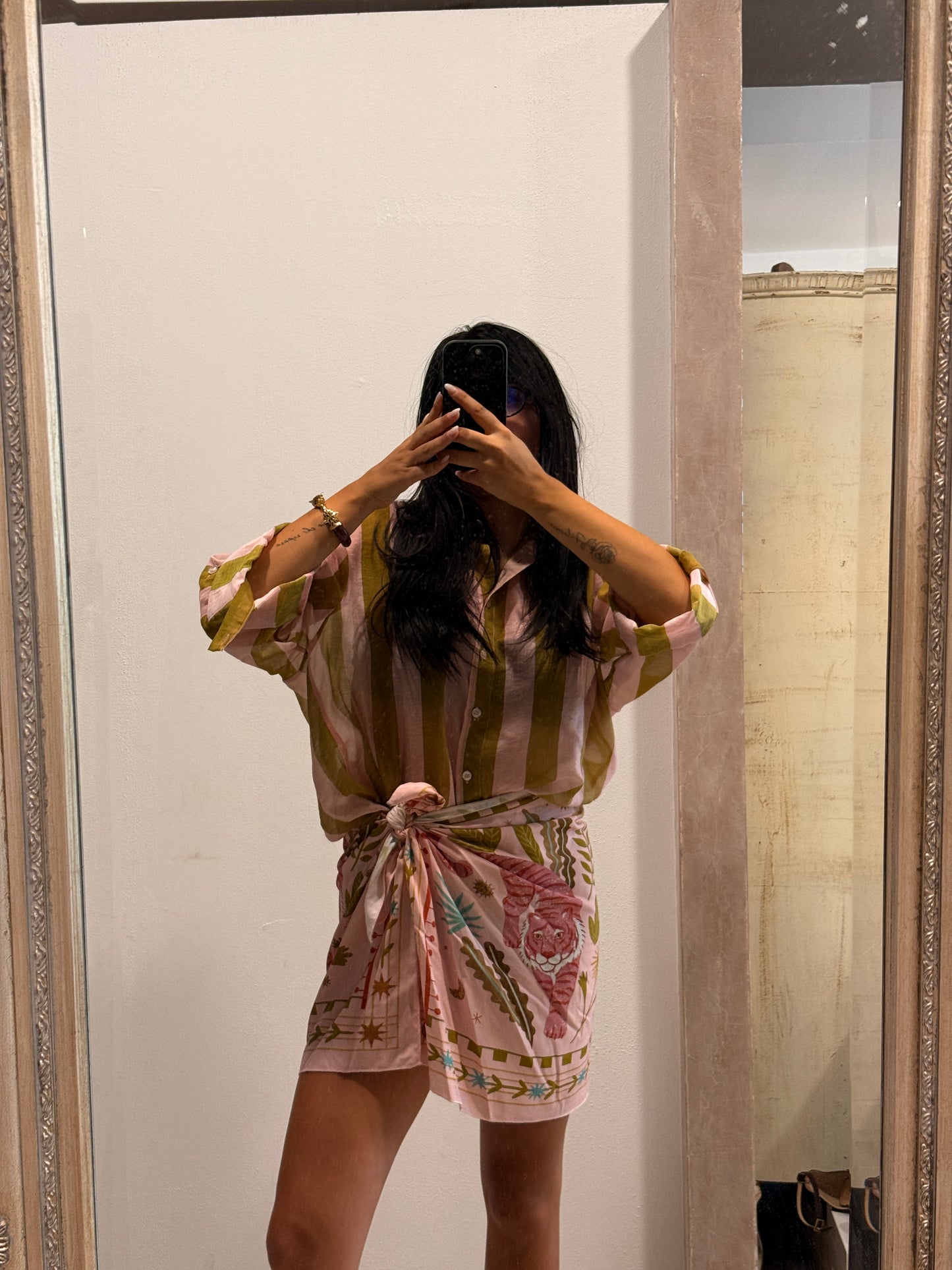 Camicia HaveOne The Island Righe Rosa
