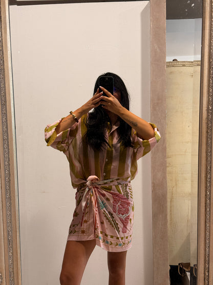 Camicia HaveOne The Island Righe Rosa