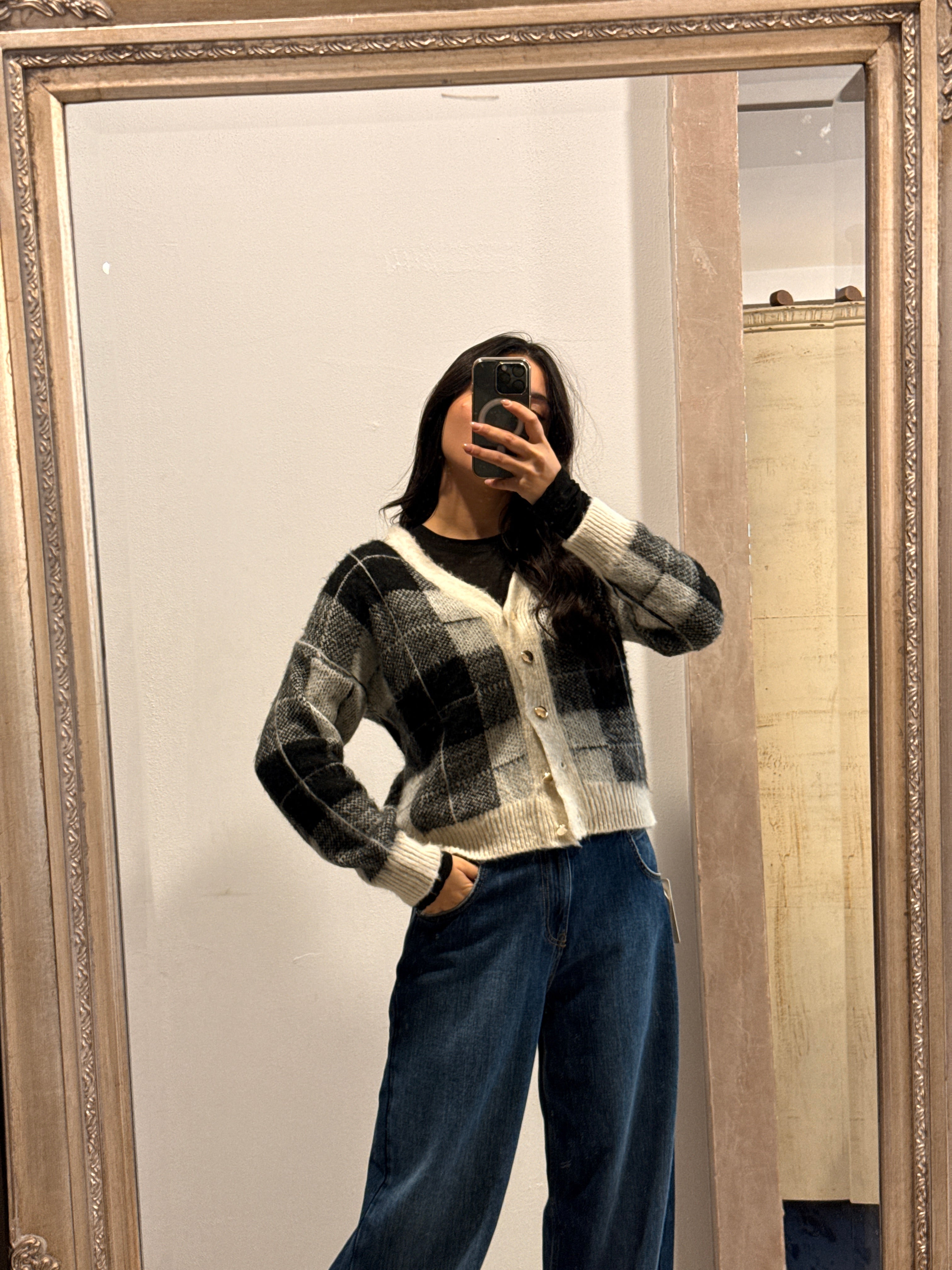 Vicolo - Cardigan Quadri