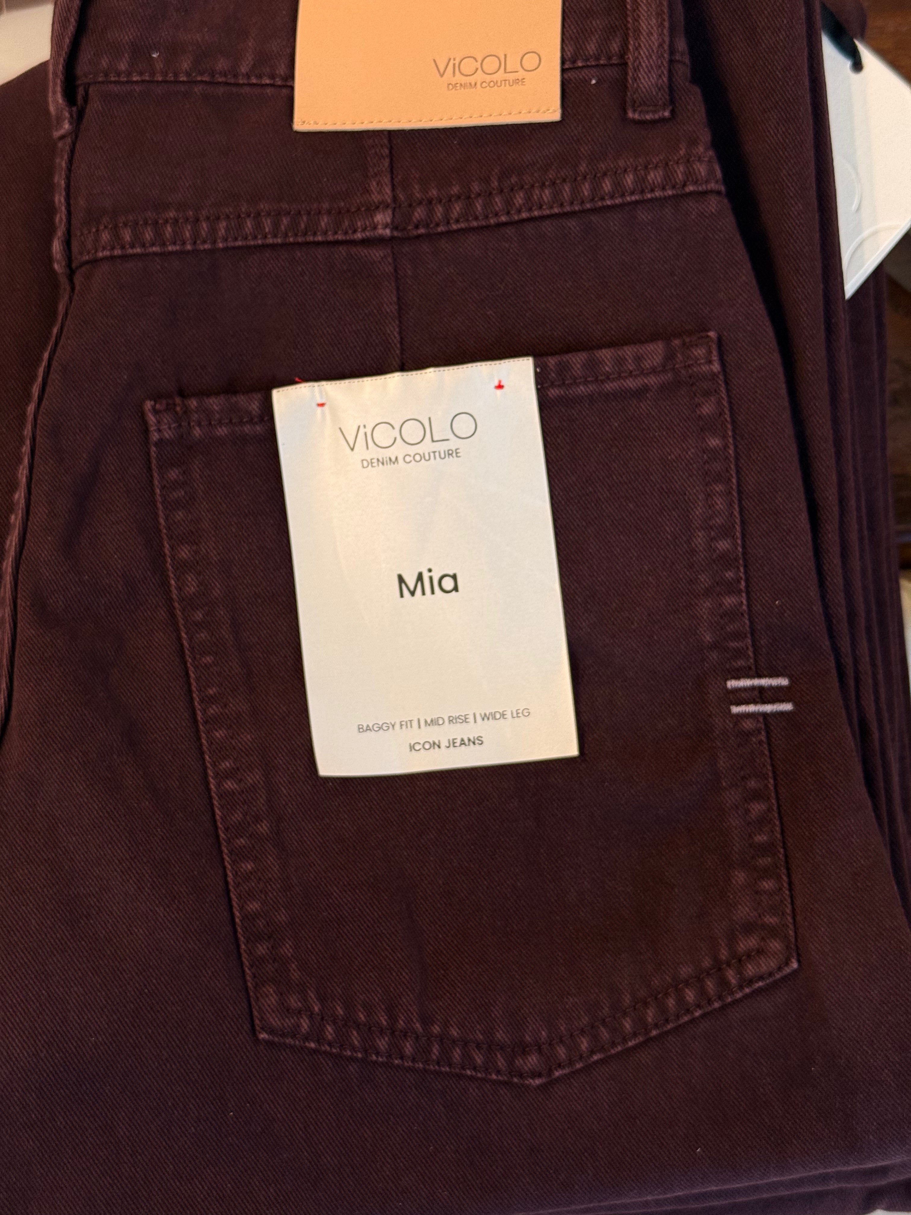 Jeans Mia prugna baggy fit - Vicolo