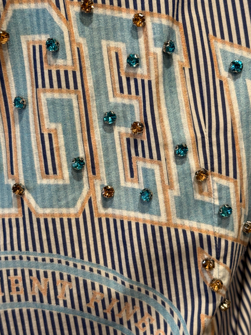Vicolo Glitter LA – Blu Stripe
