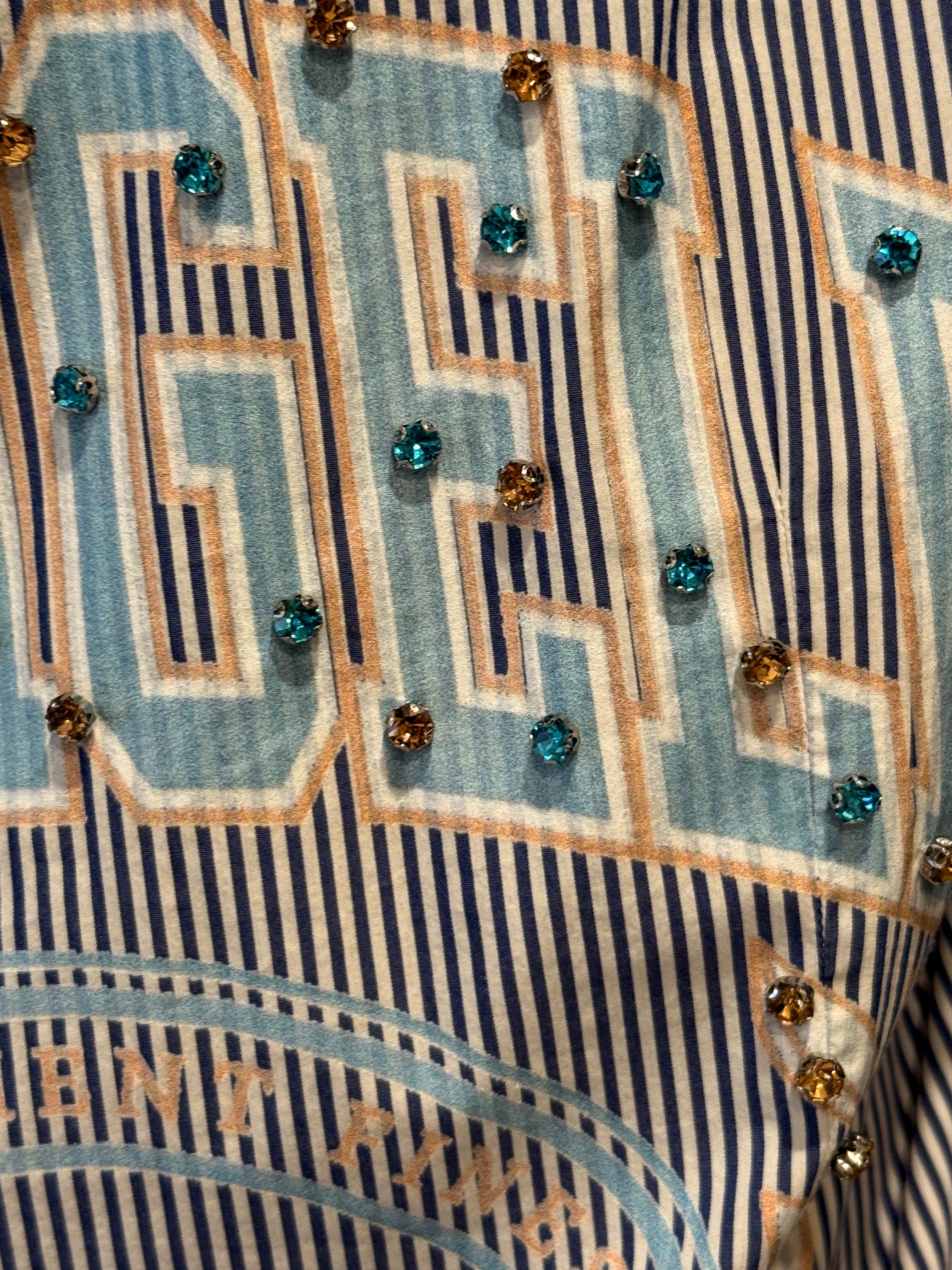 Vicolo Glitter LA – Blu Stripe