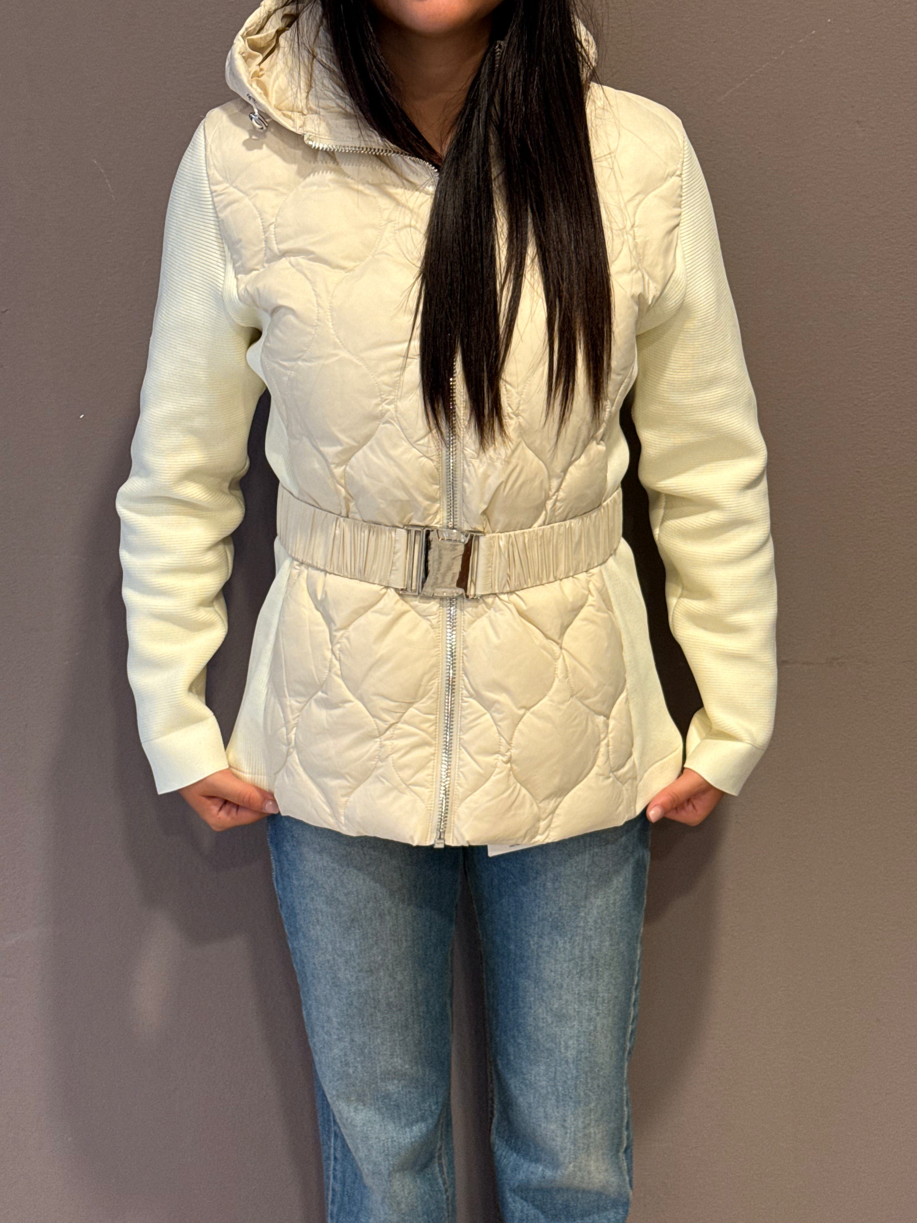 Piumino Piuma d’Oca Donna con Maniche in Tessuto - Vicolo