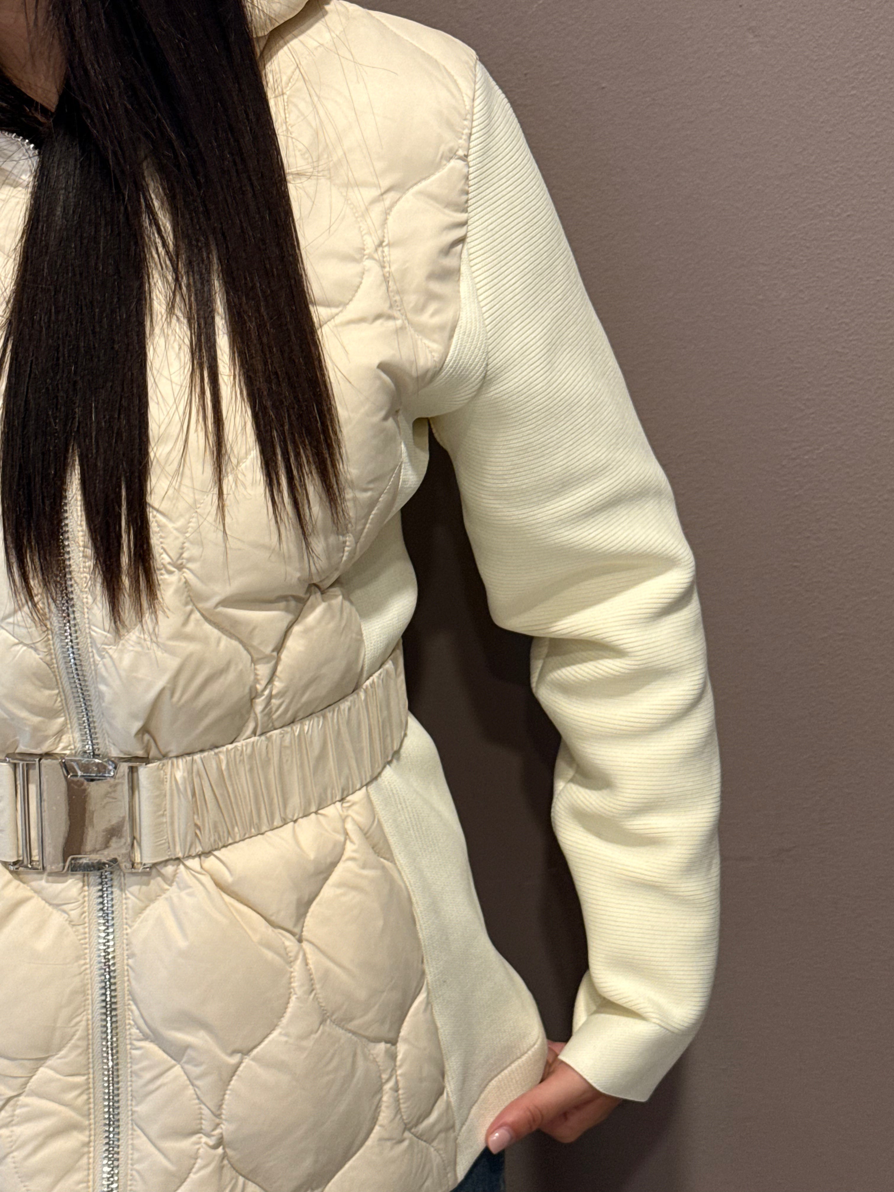 Piumino Piuma d’Oca Donna con Maniche in Tessuto - Vicolo