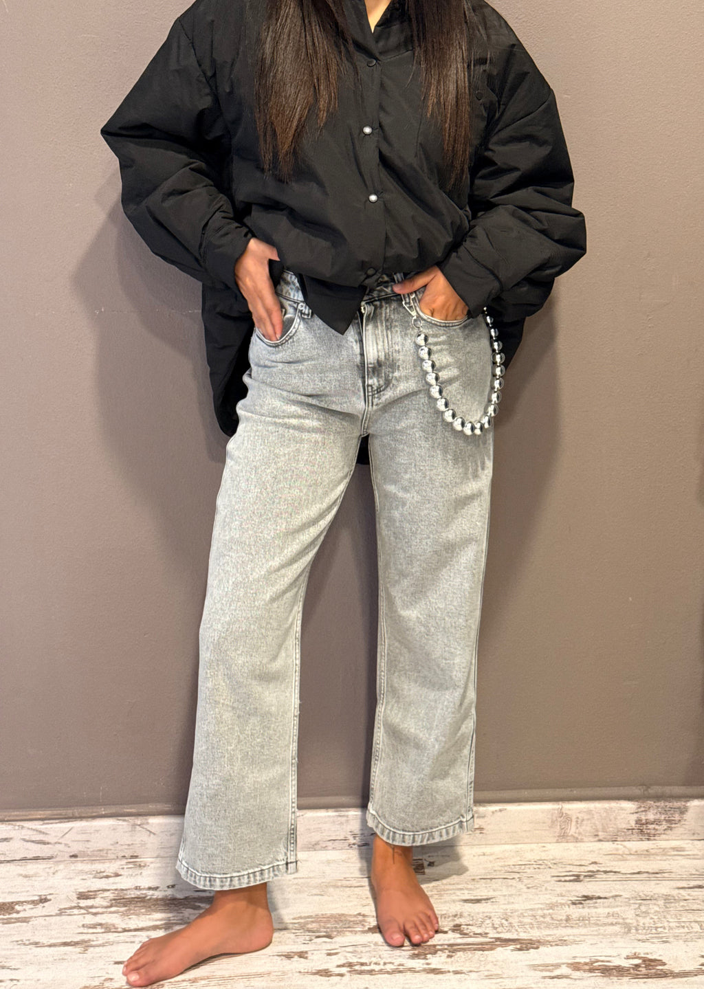 Jeans Kate Vicolo con Charm – Straight Fit Donna, Vita Alta