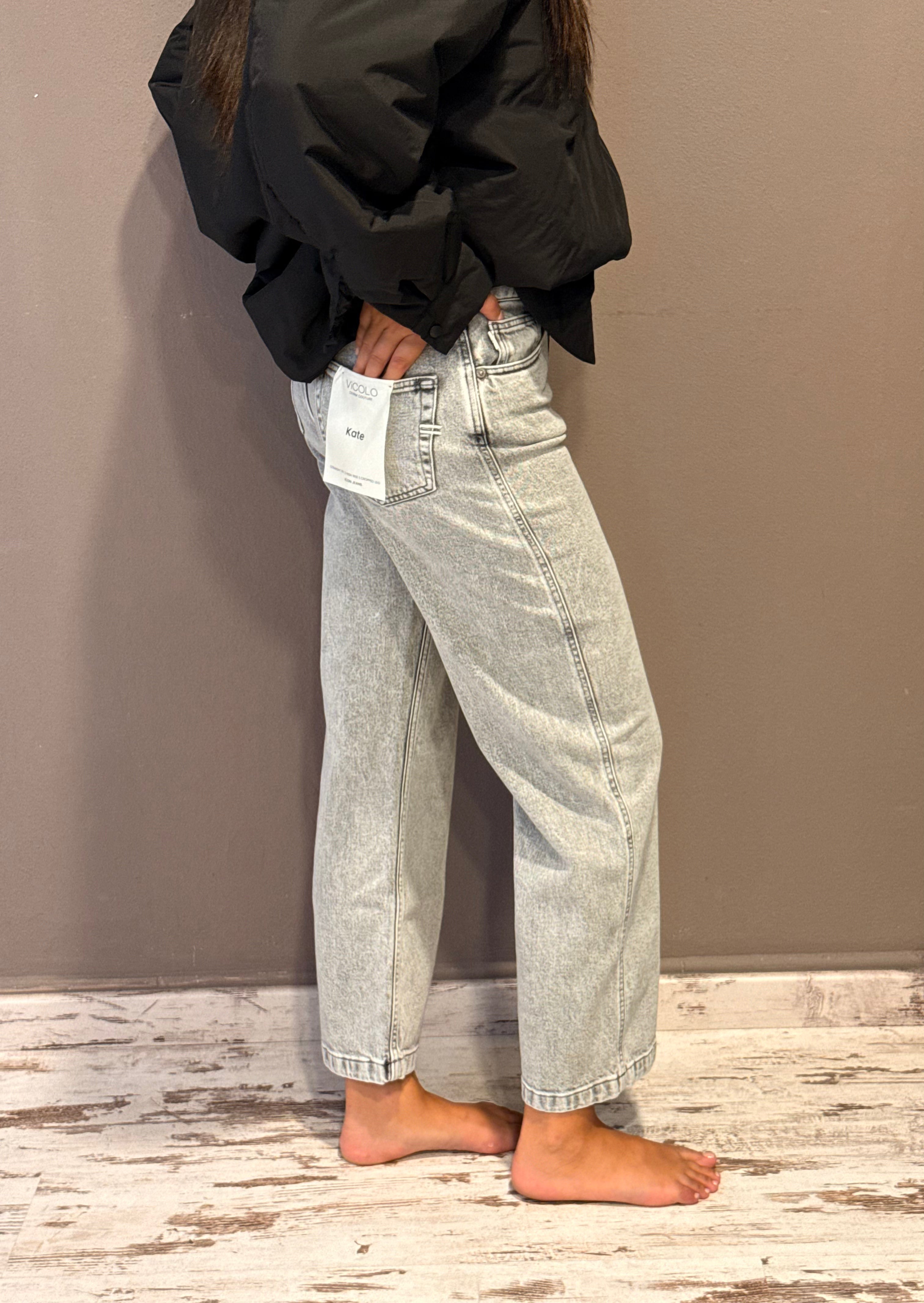 Jeans Kate Vicolo con Charm – Straight Fit Donna, Vita Alta