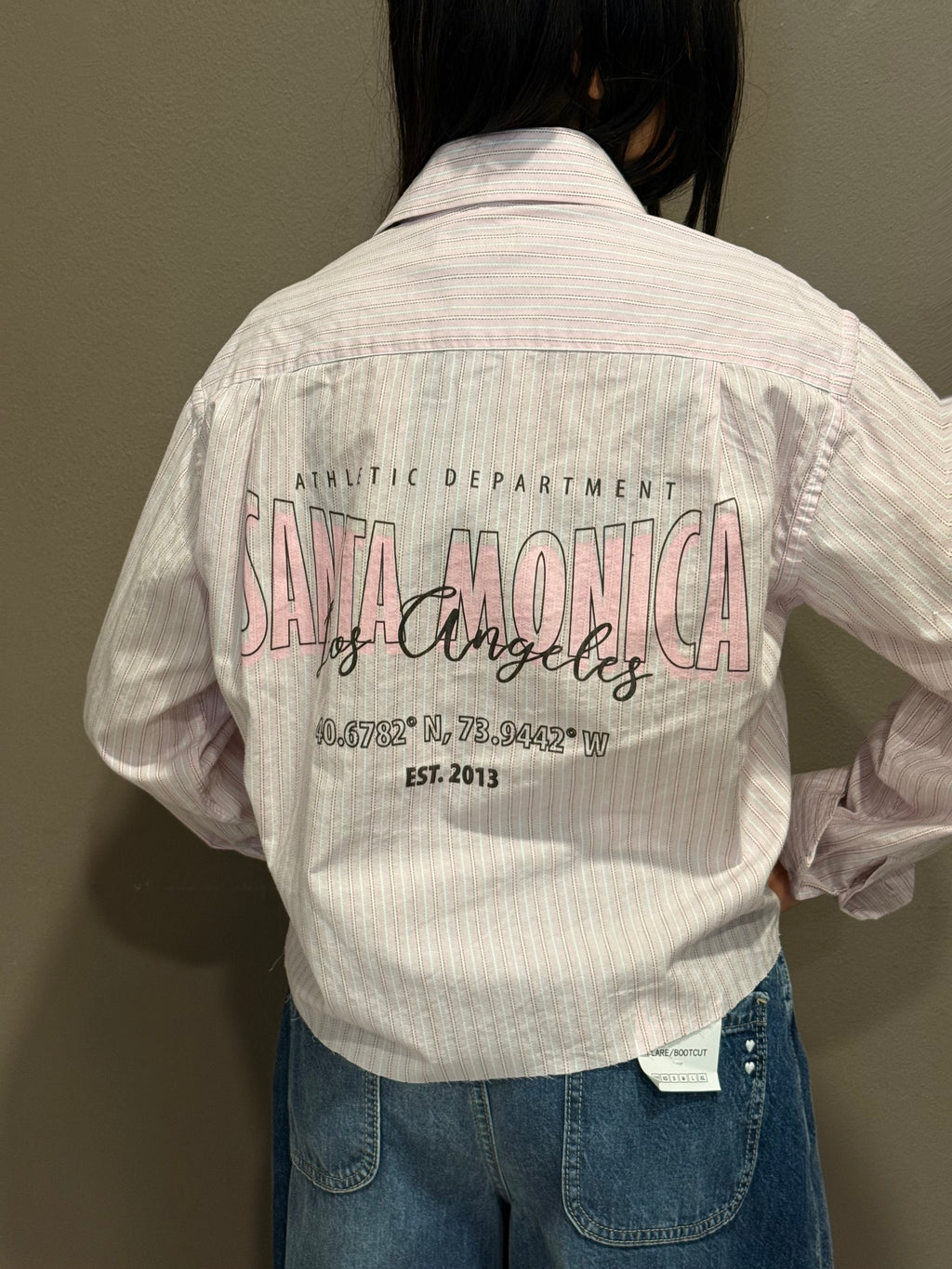 Santa Monica Crop – Rosa Stripe